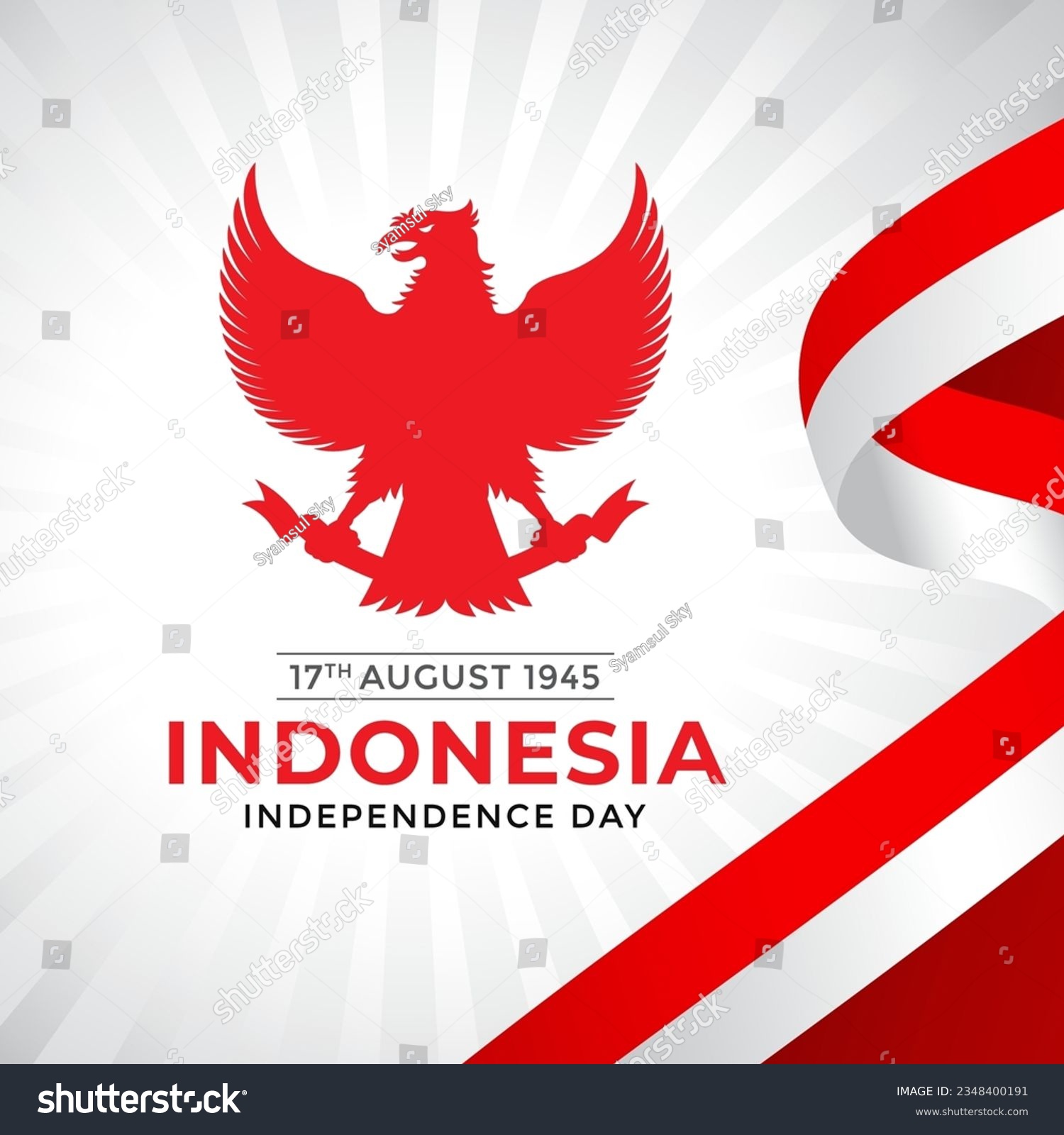 Bendera Merah Putih Indonesia or Bingkai Bendera - Royalty Free Stock ...