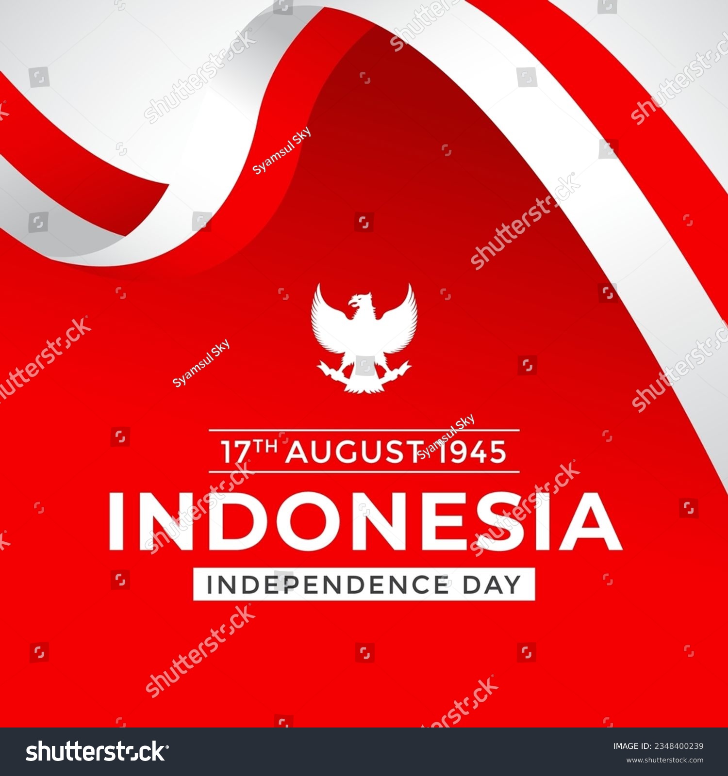 Bendera Merah Putih Indonesia or Bingkai Bendera - Royalty Free Stock ...