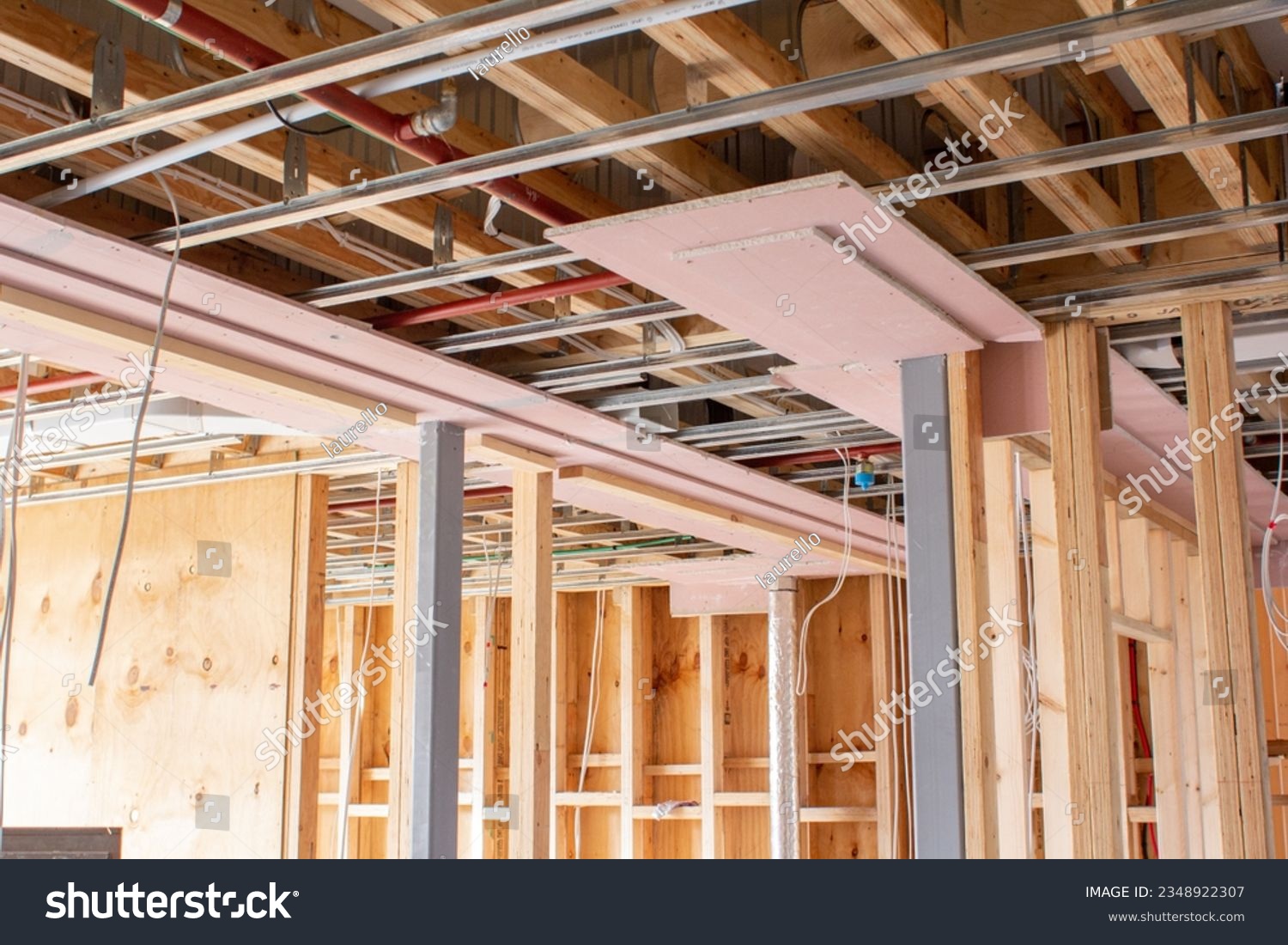 Timber frame apartment building construction #2348922307