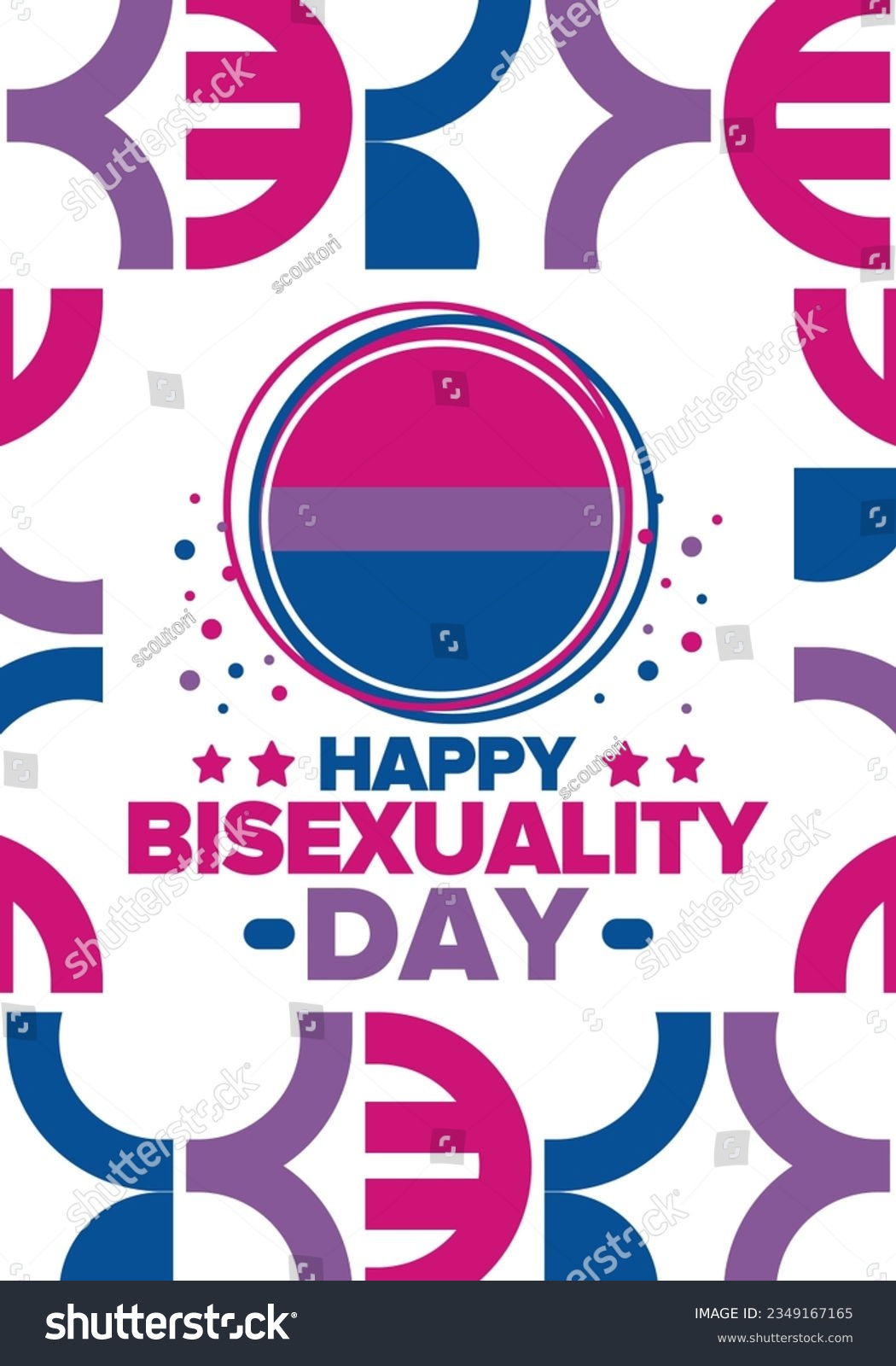 Celebrate Bisexuality Day Bisexual Pride And Bi Royalty Free Stock Vector 2349167165 7622