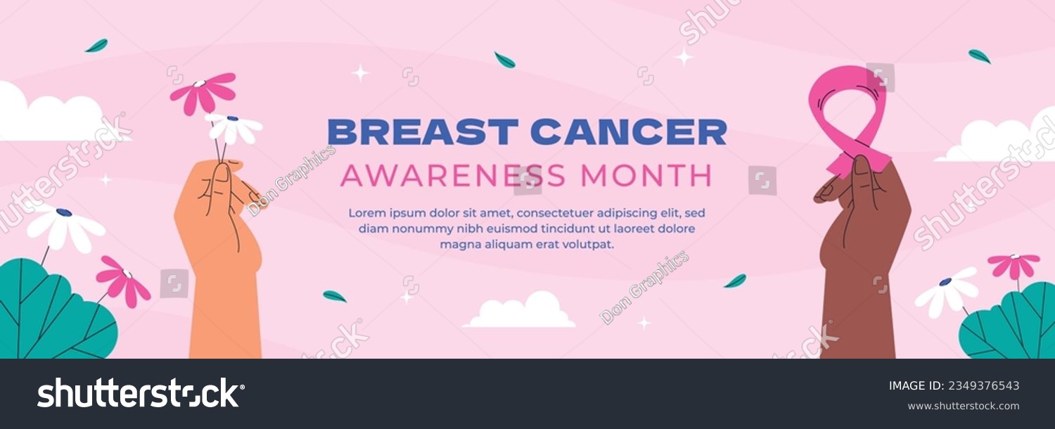 Breast Cancer Awareness Month concept. Breast Cancer background. Vector Illustration. Poster, Banner, Flyer, Template. Pink Ribbon. October is Cancer Awareness Month. Breast Cancer Awareness Poster. #2349376543