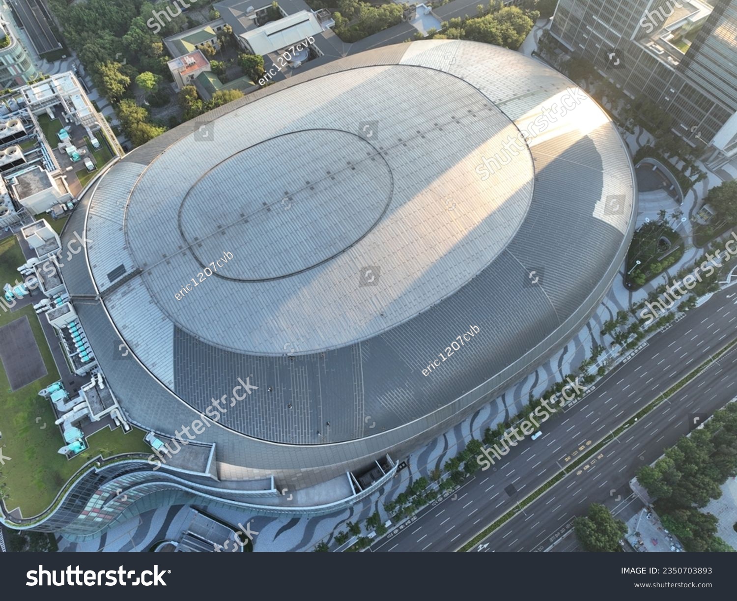 Domed stadium in Taipei city. #2350703893