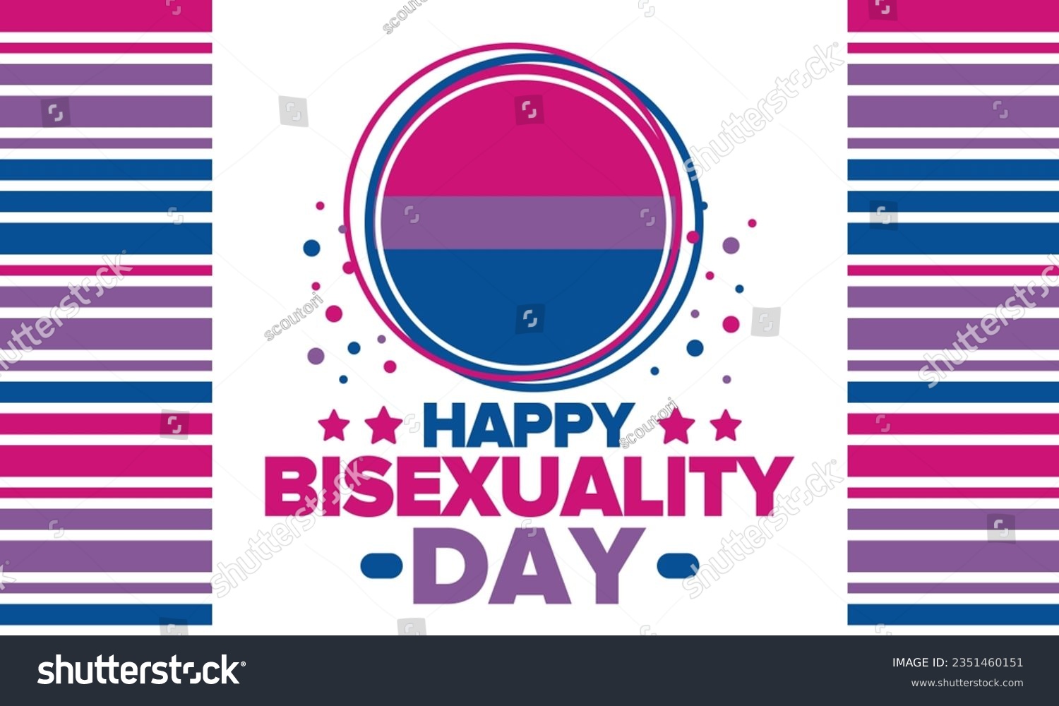 Celebrate Bisexuality Day. Bisexual Pride And Bi - Royalty Free Stock ...