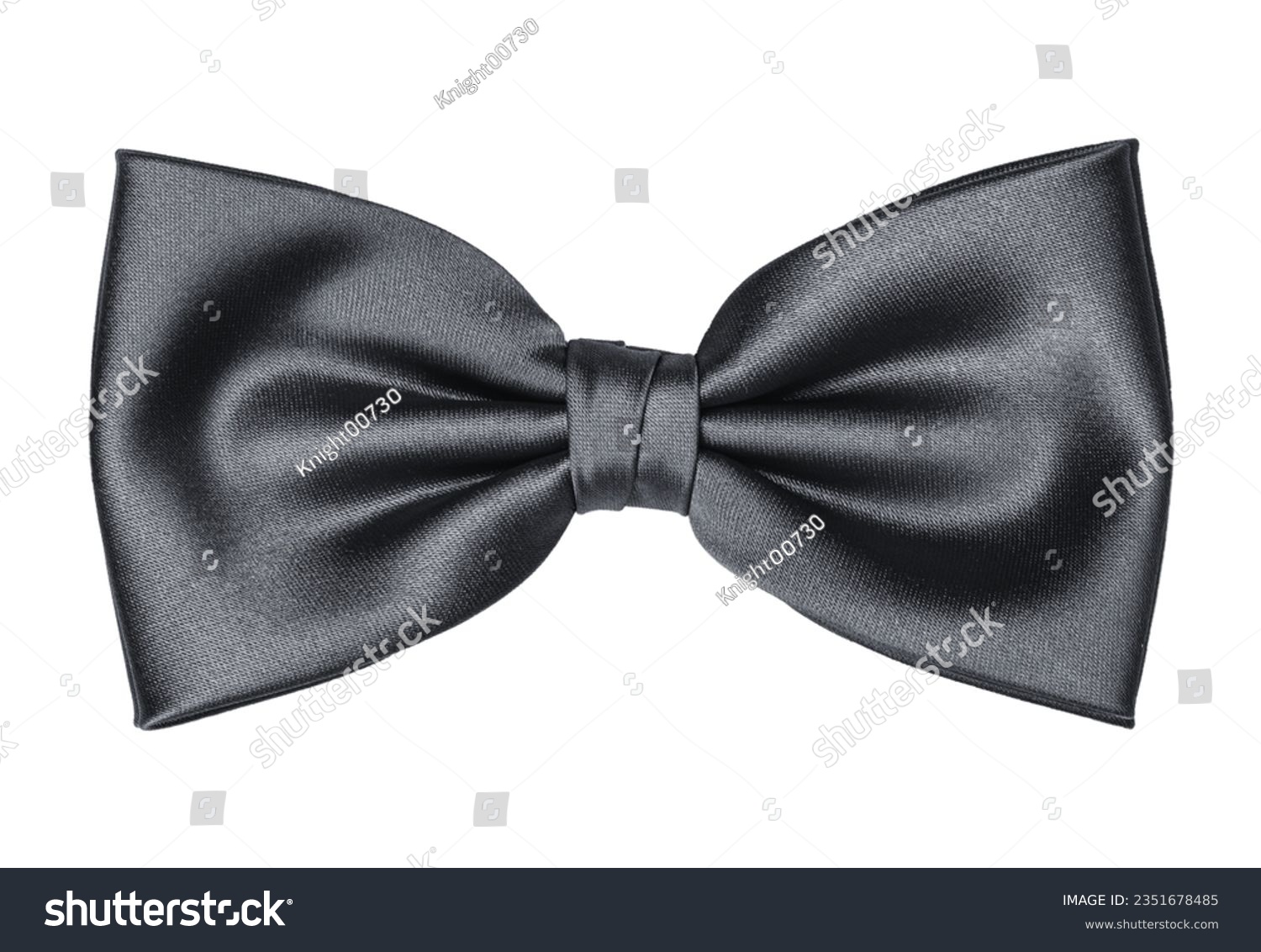Black Bow Tie, Black ribbon bow isolation on white background #2351678485
