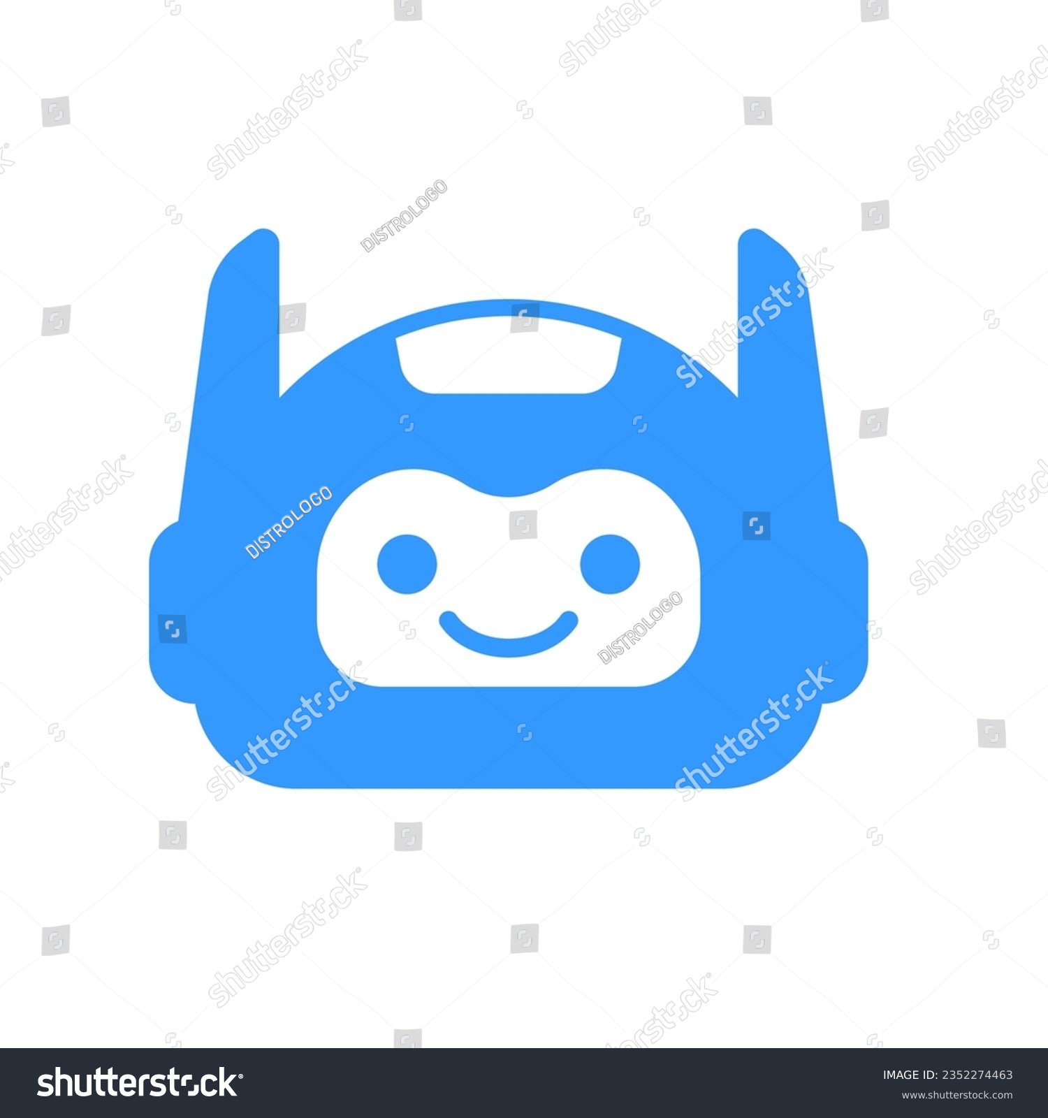 Robot Head Avatar Vector Design. Cartoon Robot - Royalty Free Stock ...