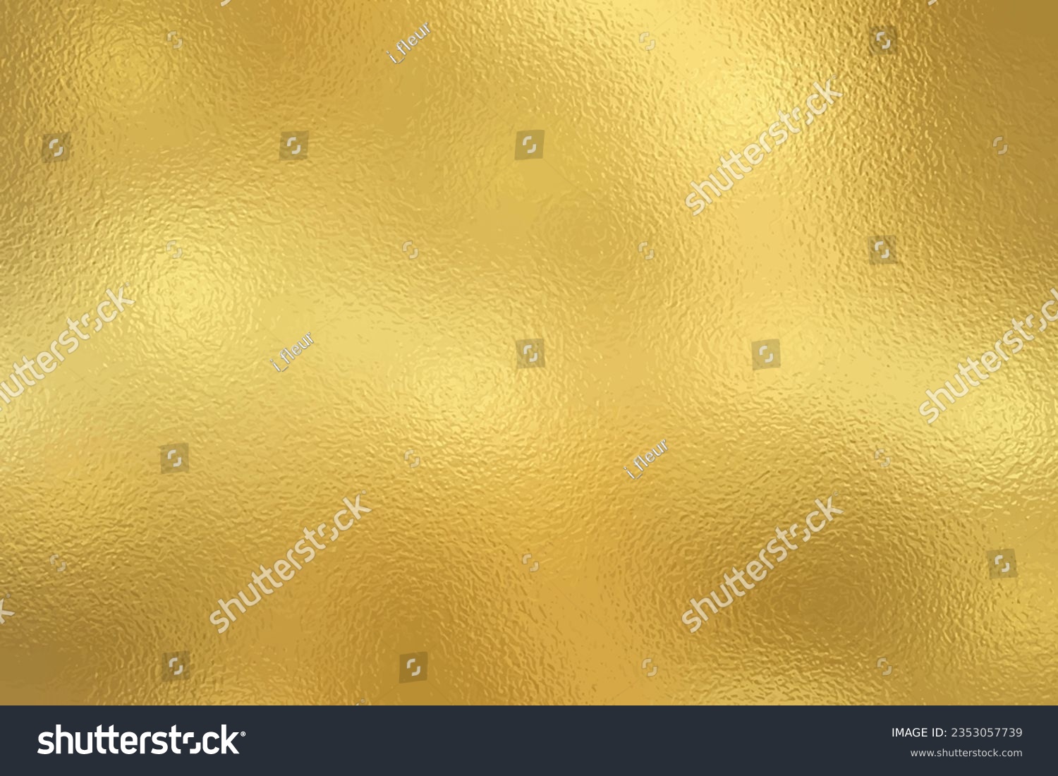 Gold foil texture background with glass effect for print artwork in cmyk color mode, vector eps.10. #2353057739