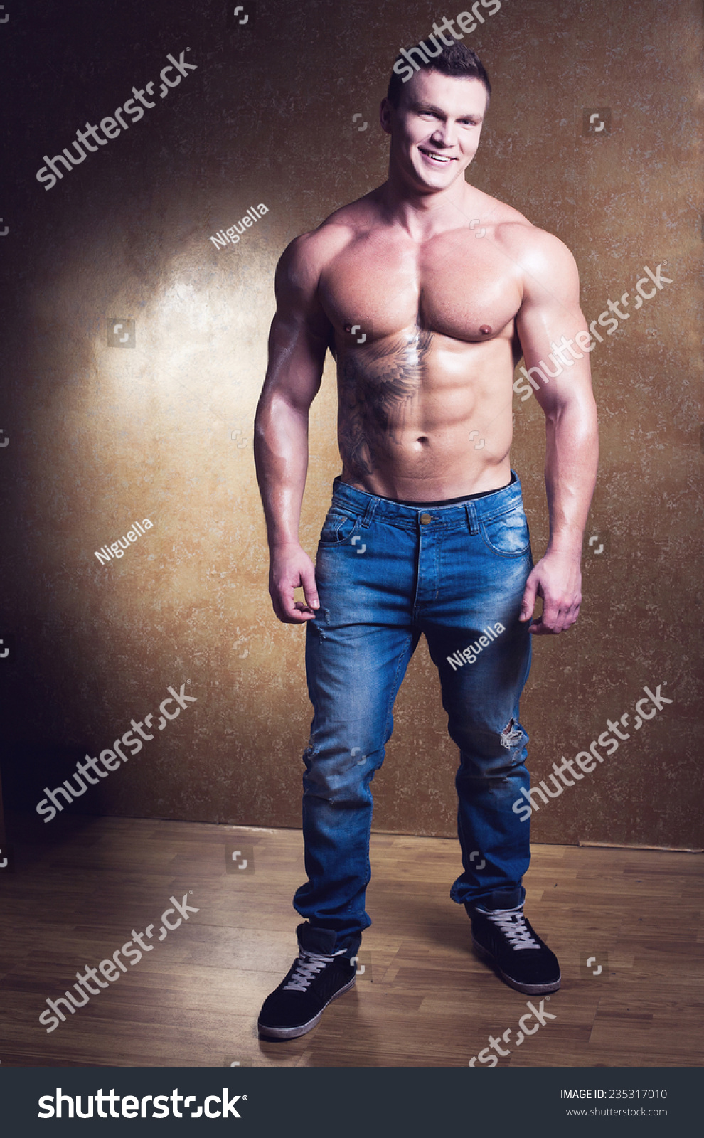 Male beauty concept. Portrait of 