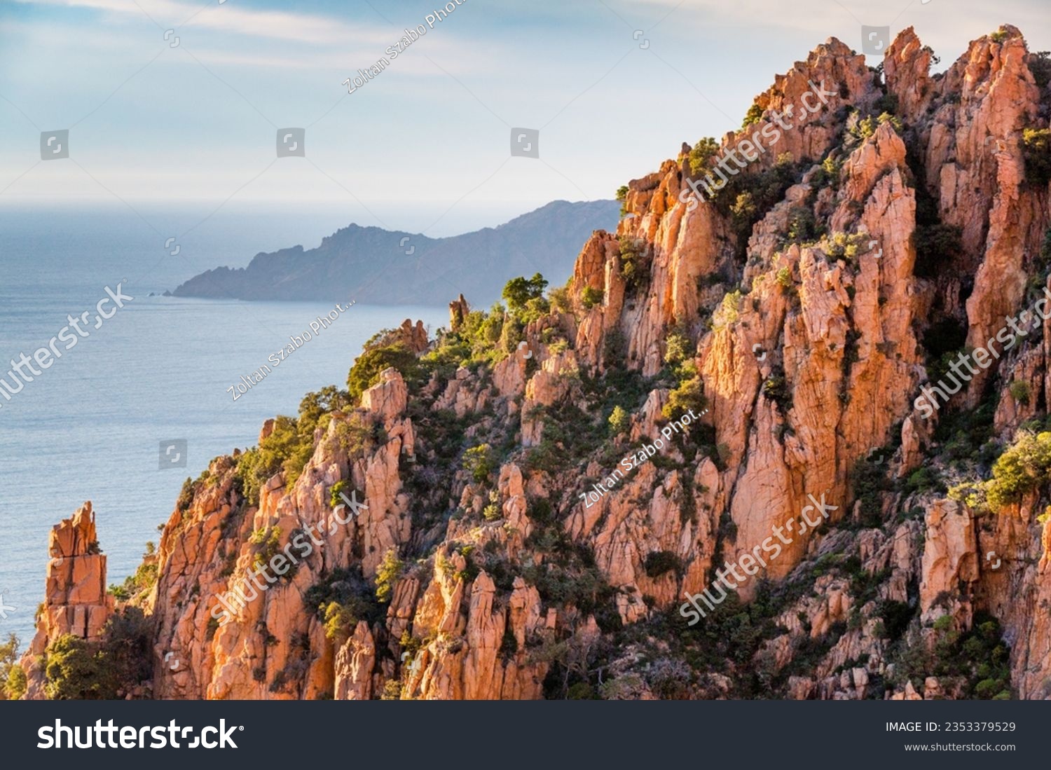 Pink rocks of Calanche de Piana, Les Calanques de Piana in Corsica #2353379529