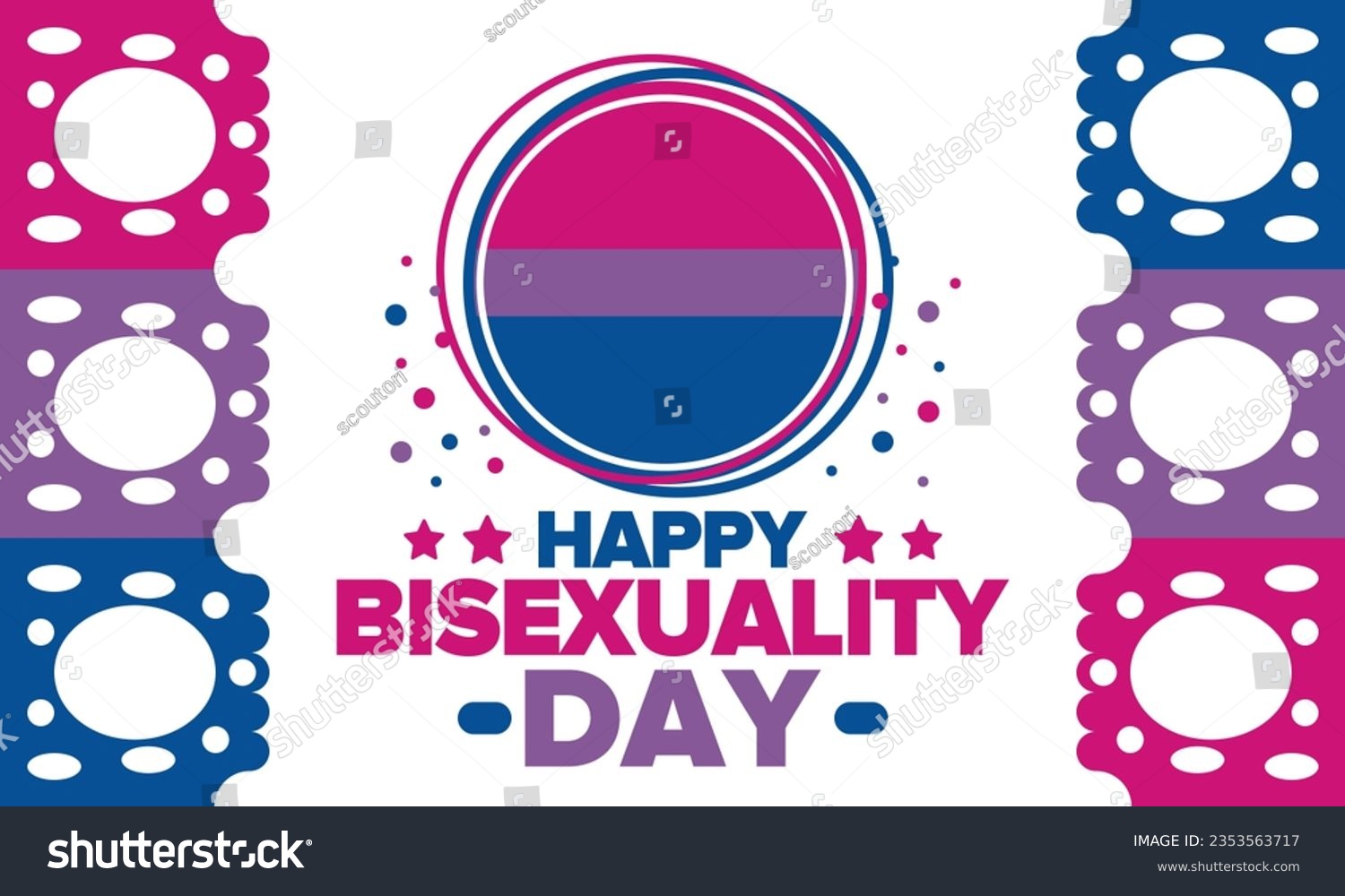 Celebrate Bisexuality Day. Bisexual Pride And Bi - Royalty Free Stock ...