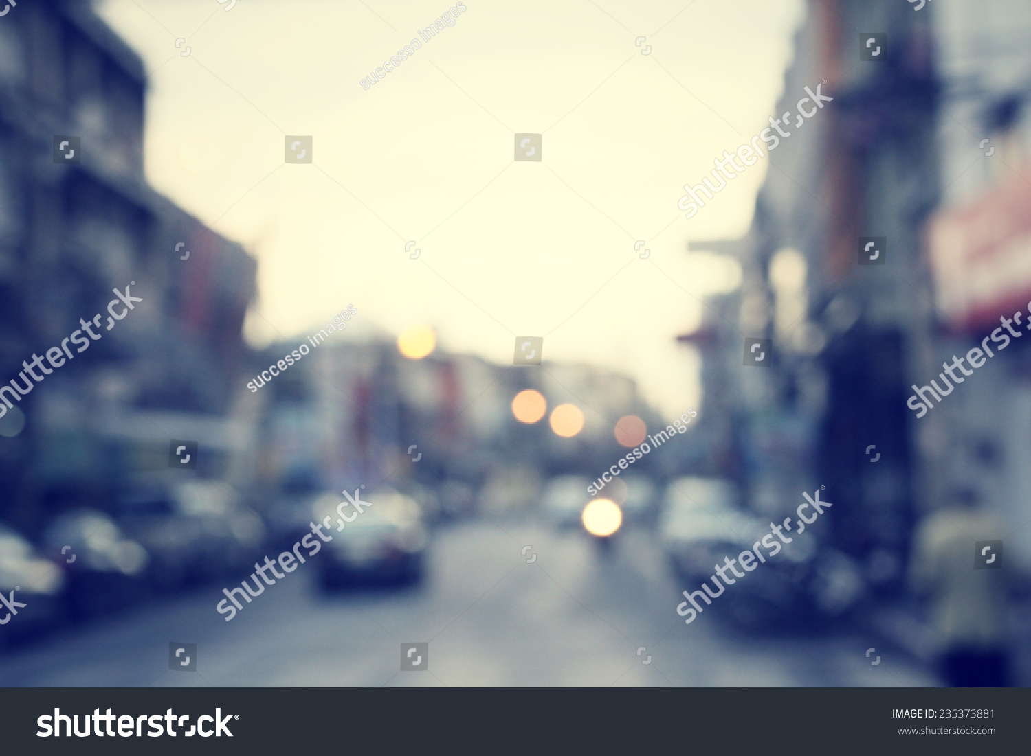 blurred of car on road #235373881