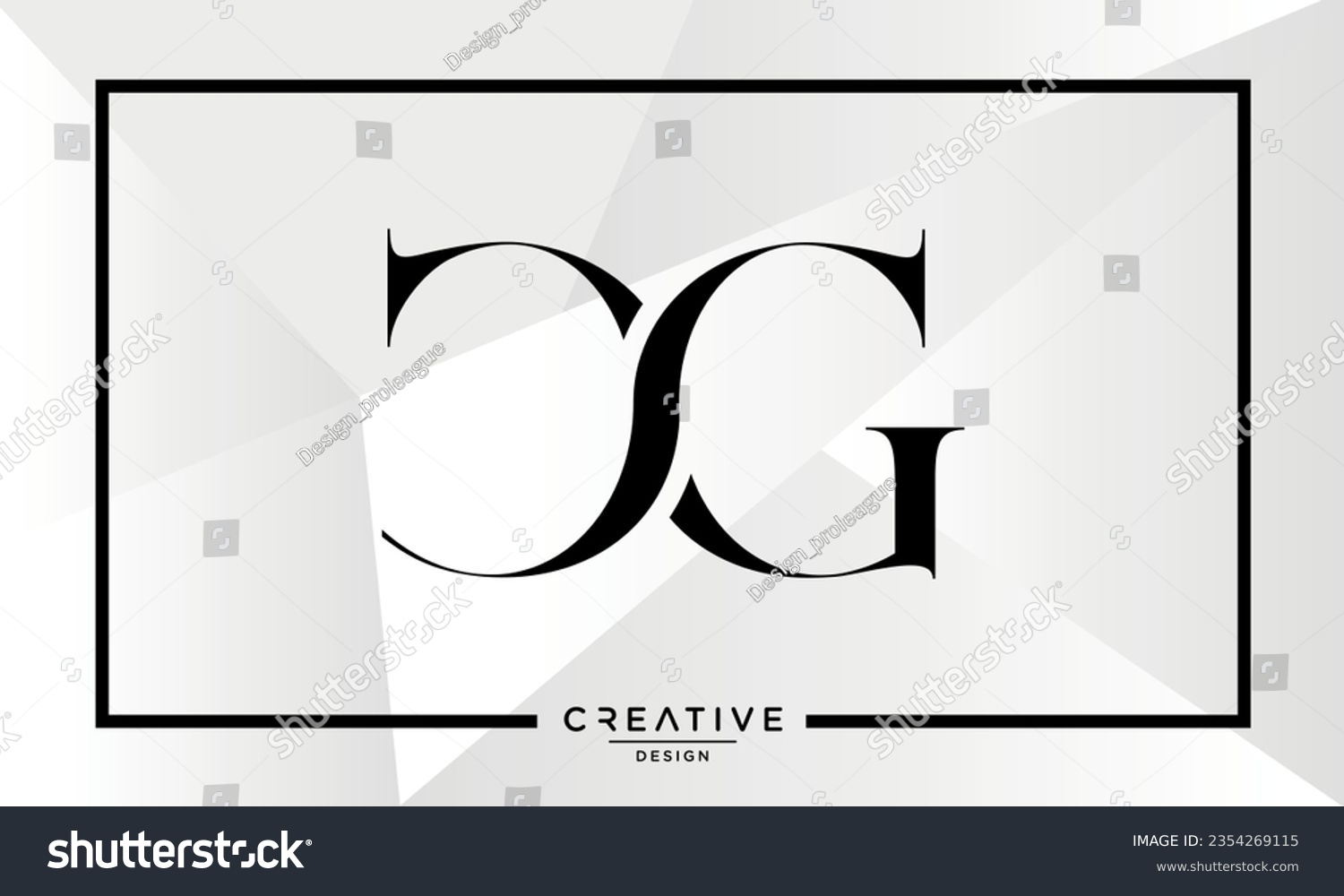 Cg Or Gc Alphabet Letters Modern Logo Monogram Royalty Free Stock Vector Avopix Com