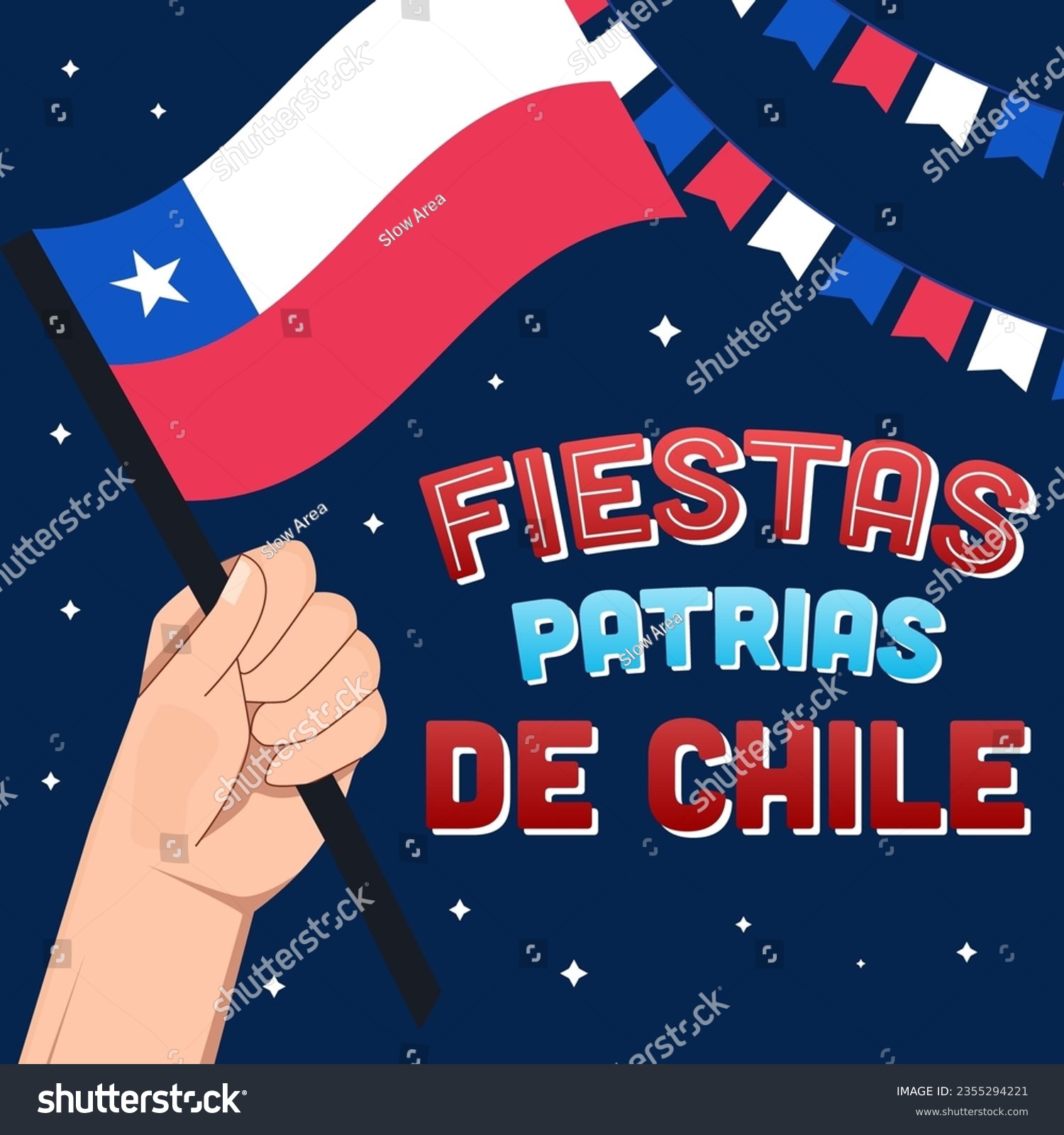 fiestas patrias de chile illustration design - Royalty Free Stock ...