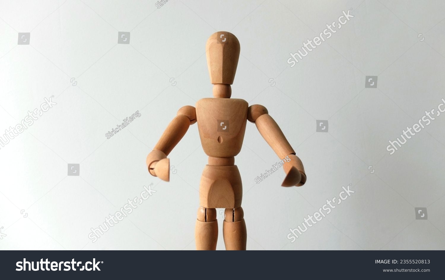 Wooden Human, Human Toy, Activity, Presentation, Copy Space..., #2355520813