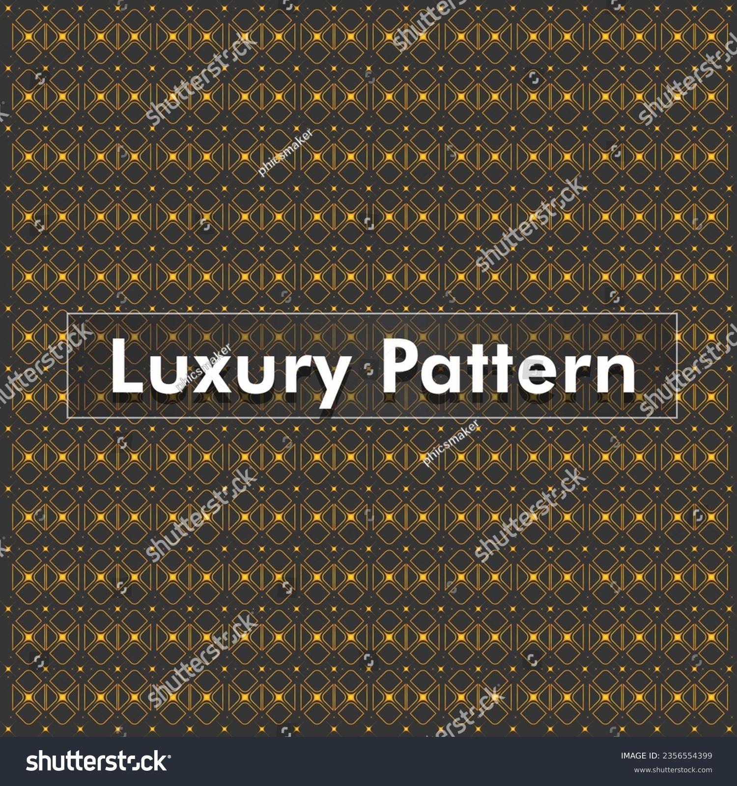 A Luxurious Seamless Pattern. Luxury Pattern Template. #2356554399