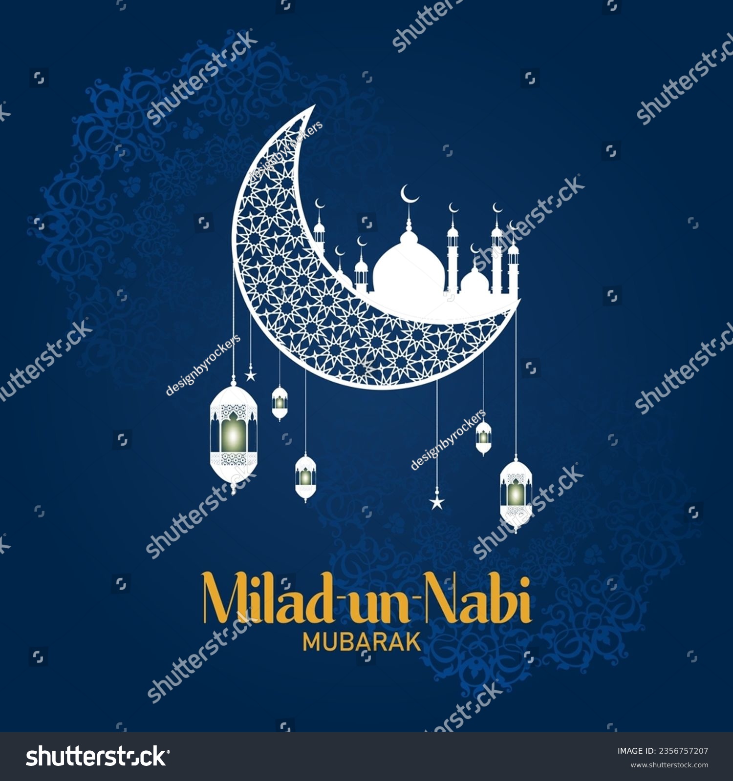 Milad un-Nabi, also known as Mawlid al-Nabi, is - Royalty Free Stock ...