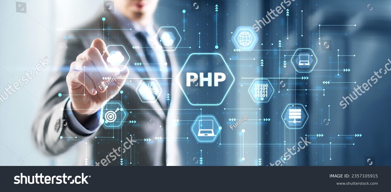 Hypertext Preprocessor PHP Programming. Interpreted programming language #2357105915