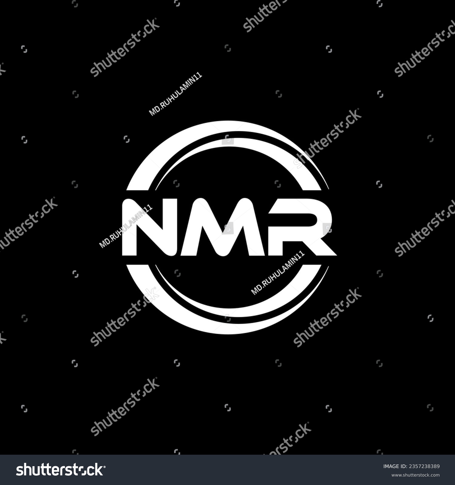 NMR Logo Design, Inspiration For A Unique - Royalty Free Stock Vector ...