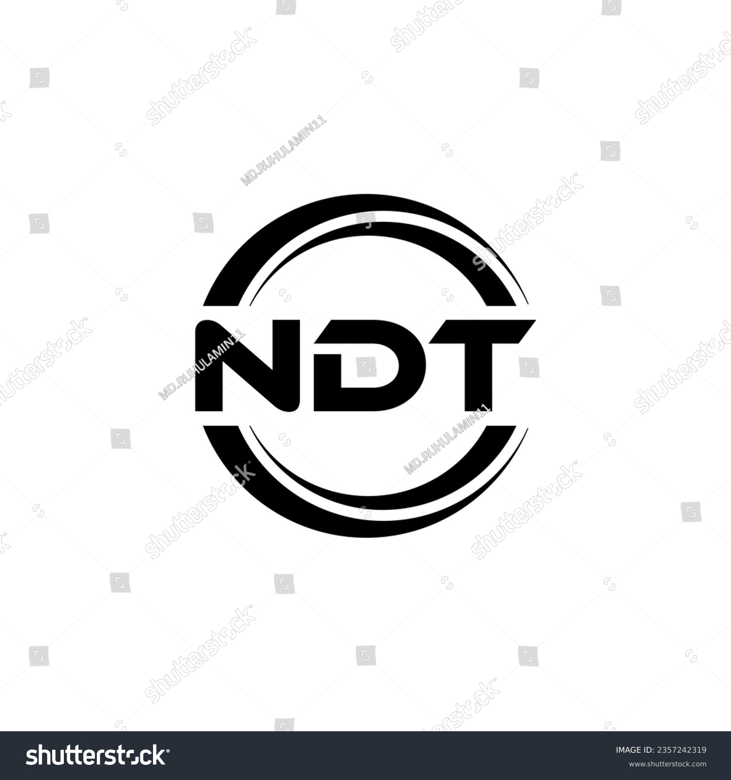 NDT Logo Design, Inspiration for a Unique - Royalty Free Stock Vector ...