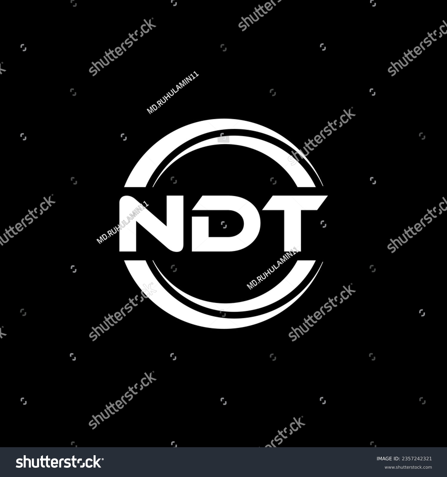 NDT Logo Design, Inspiration for a Unique - Royalty Free Stock Vector ...