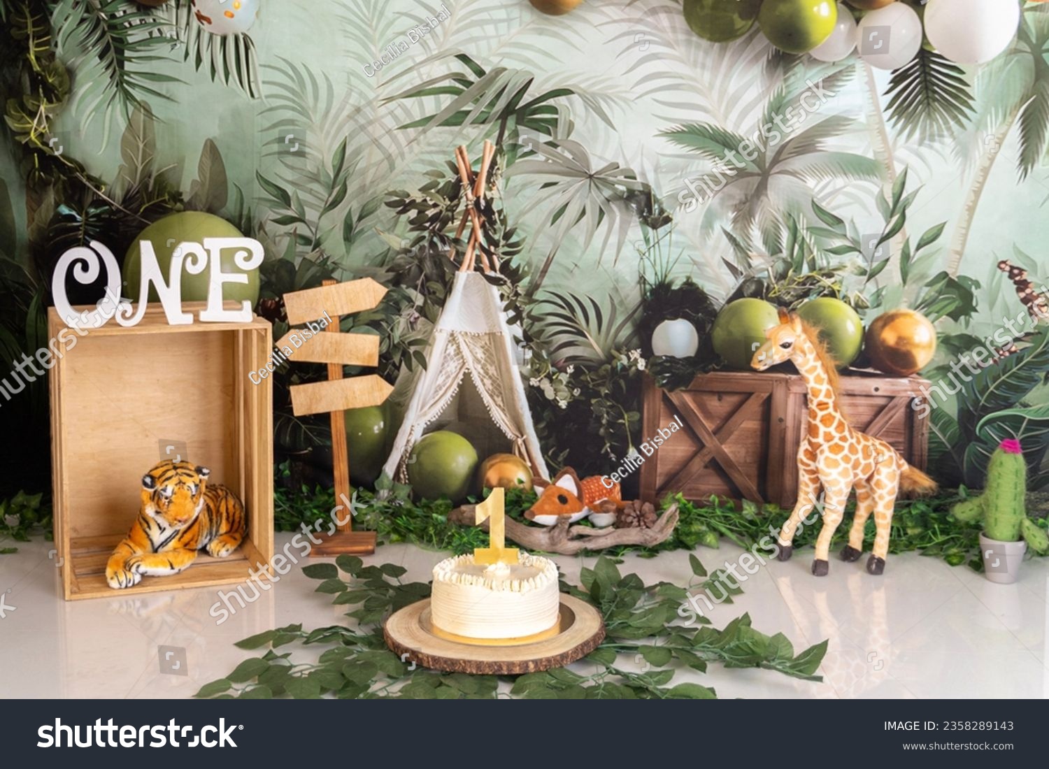 jungle decoration for smashcake photography #2358289143