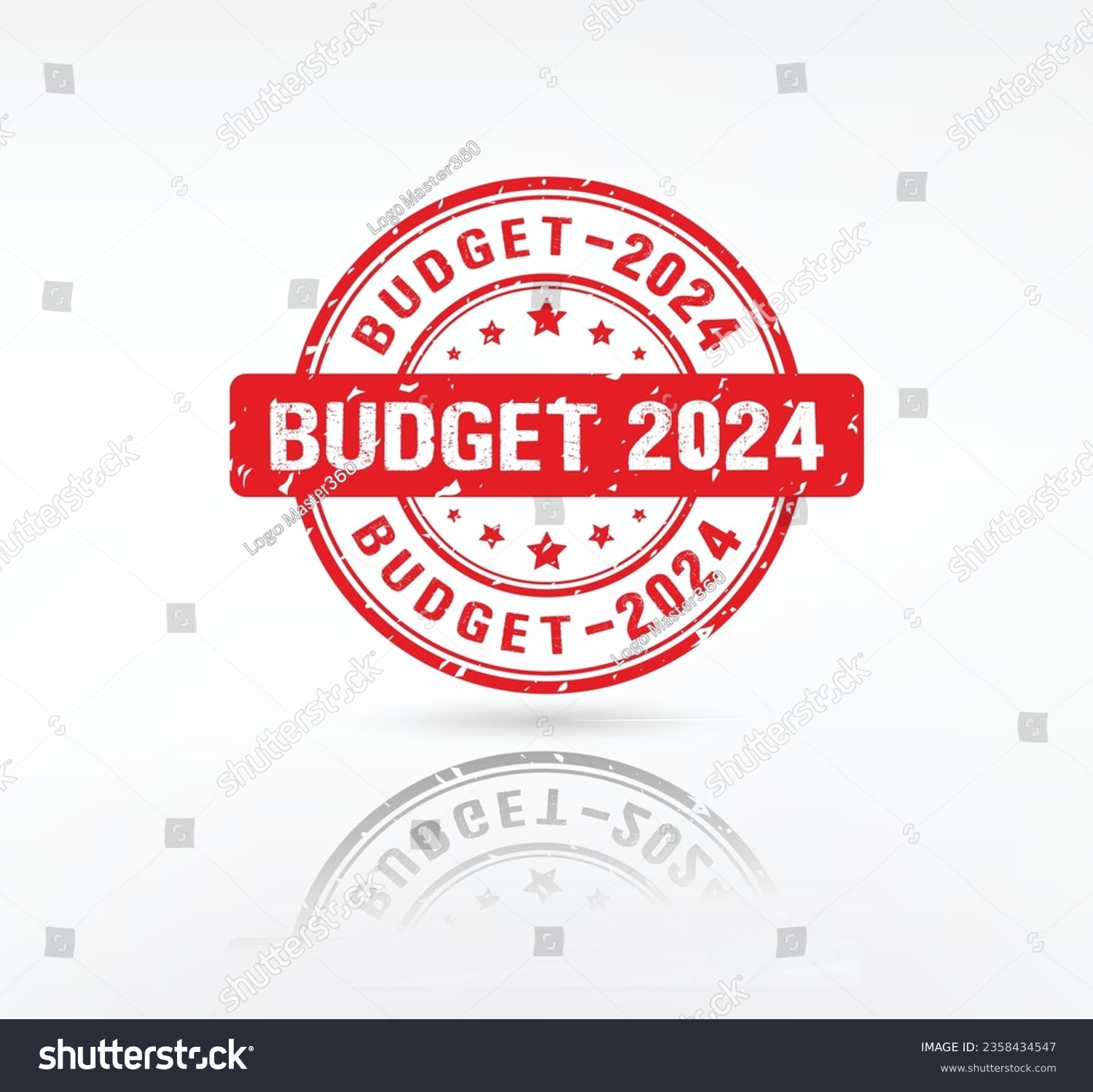 Budget2024 stamp. Budget2024 grunge rubber Royalty Free Stock