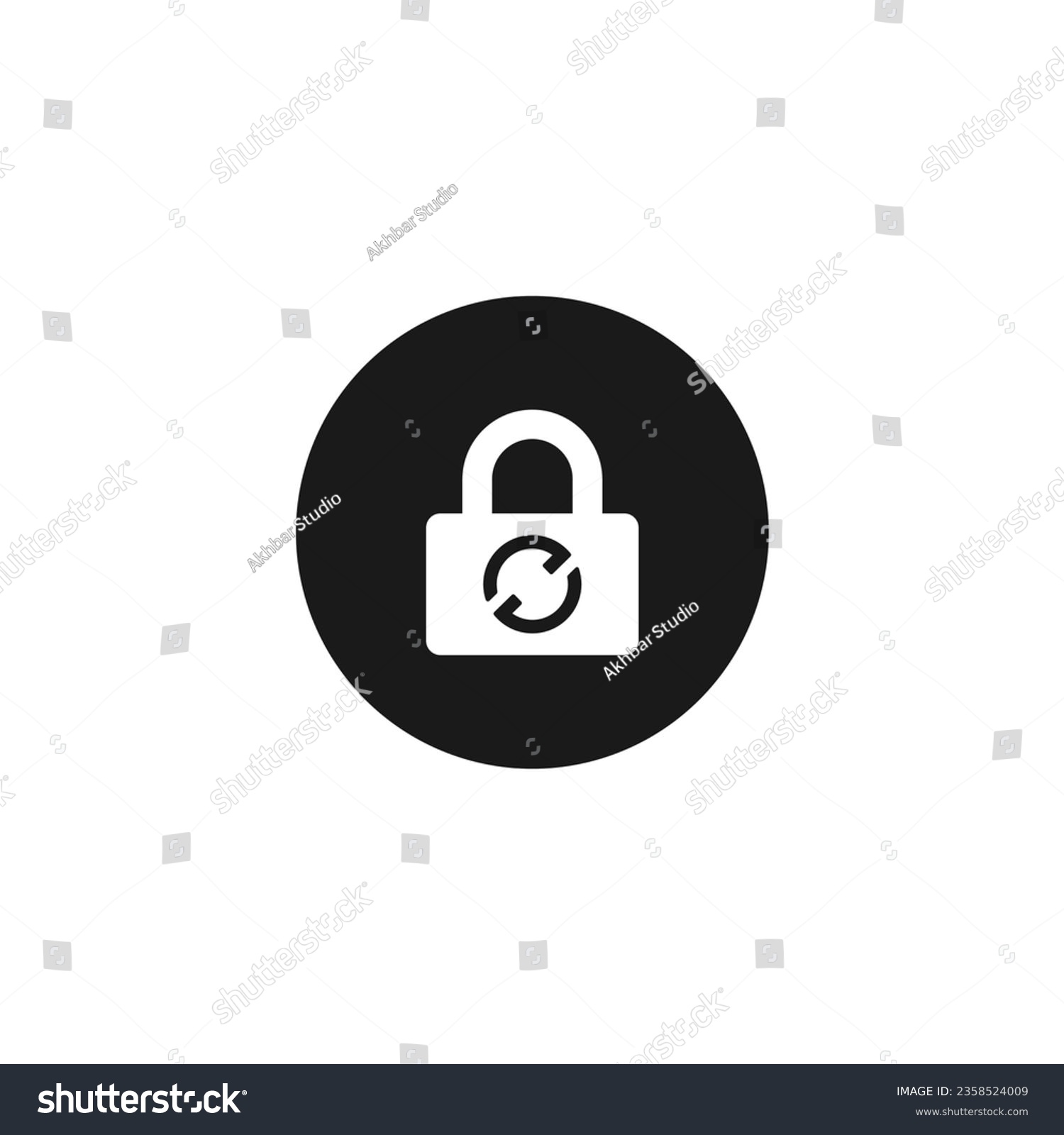 Reset Password Icon Or Reset Password Symbol Royalty Free Stock Vector 2358524009 