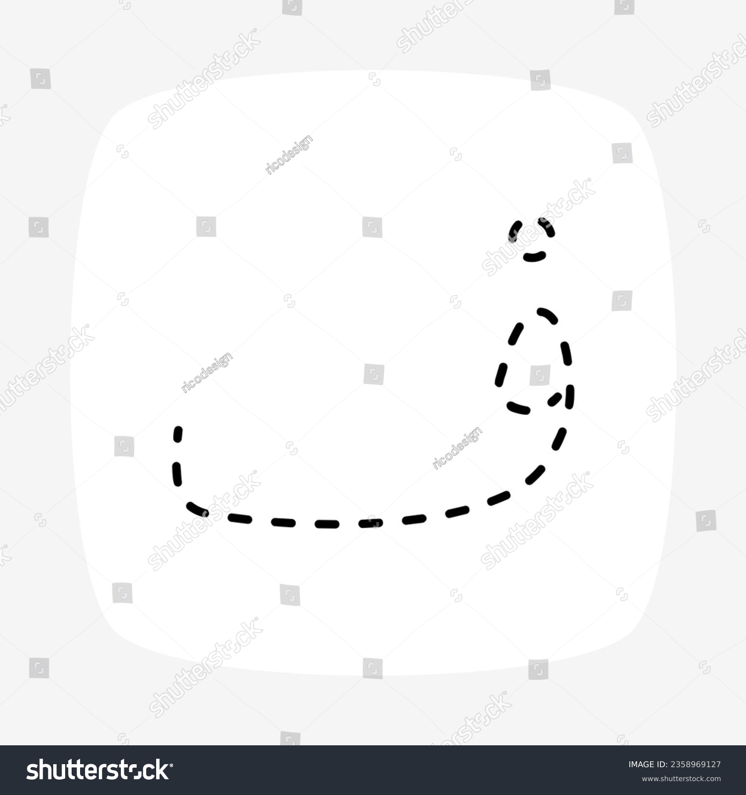 Urdu Alphabet Character Fay In Dotted Style - Royalty Free Stock Vector 