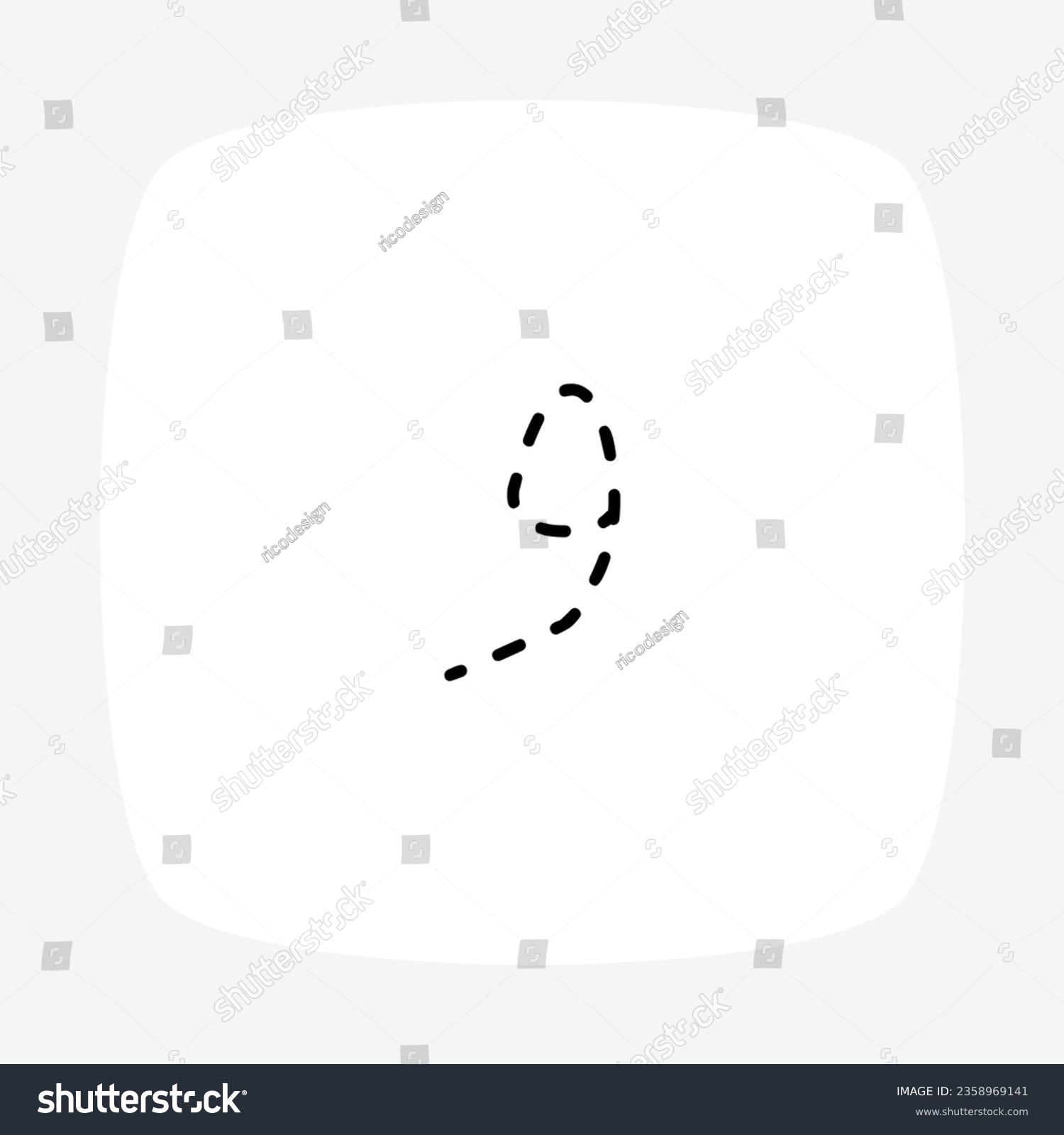 Urdu Alphabet Character Vao in Dotted Style - Royalty Free Stock Vector ...