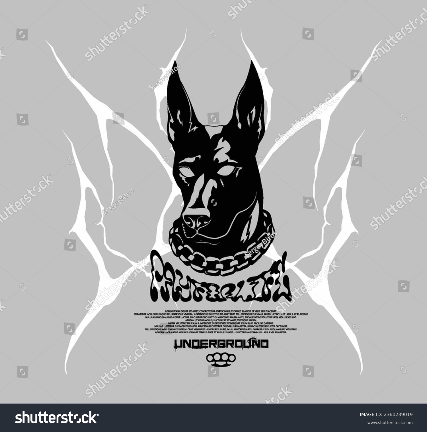 Majestic Doberman Against The Background Of A Royalty Free Stock   Avopix 2360239019 