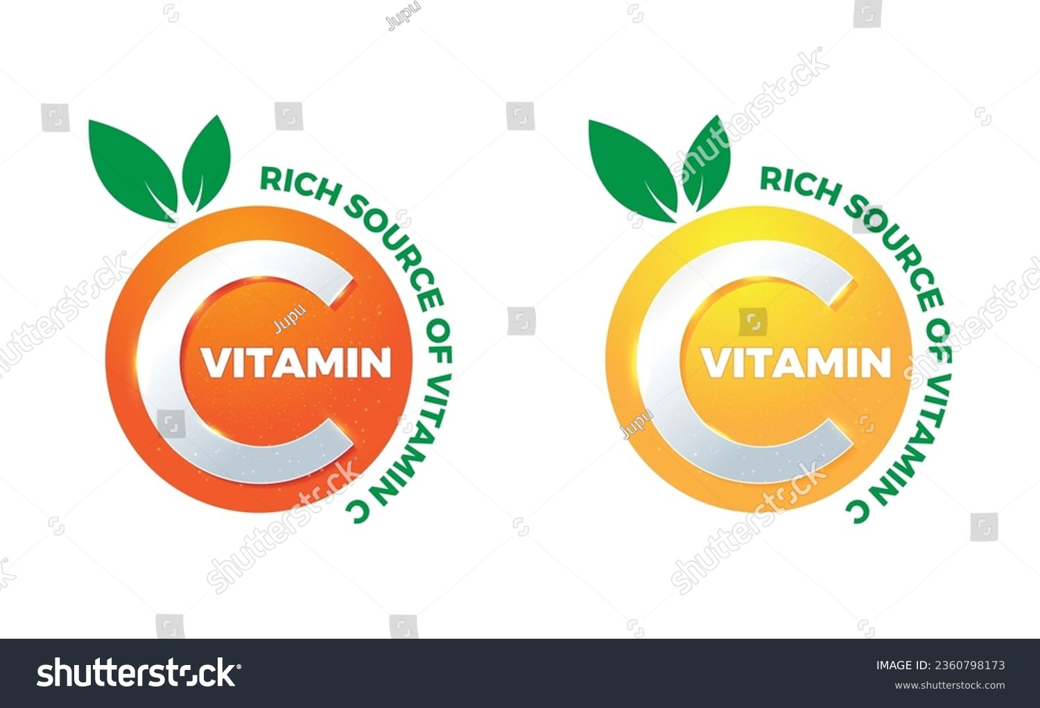 rich source of vitamin c, logo, icon, sticker, label, packaging design, symbol, badge, latest illustration, Stamp, seal, antioxident, orange lemon, pharma, medical, suppliment. #2360798173