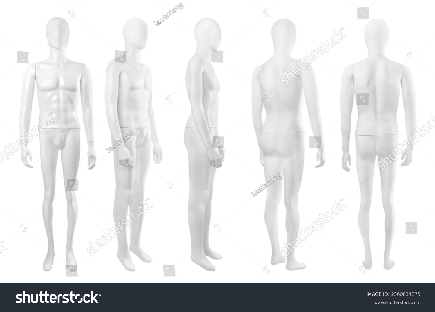 The mannequin's body is isolated over a white background #2360834375