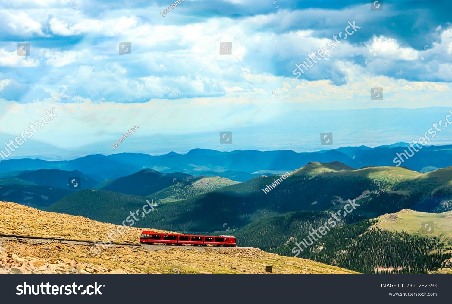 The Broadmoor Manitou and Pikes Peak Cog Railway is a cog railway that climbs one of the most iconic mountains in the United States, Pikes Peak in Colorado #2361282393