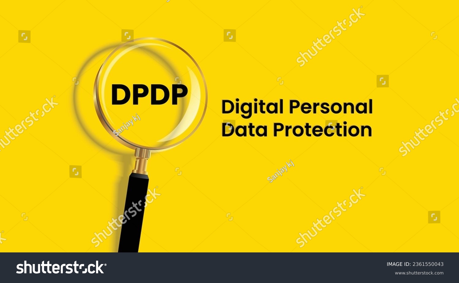 Vector Illustration Of The Digital Personal Data Royalty Free Stock