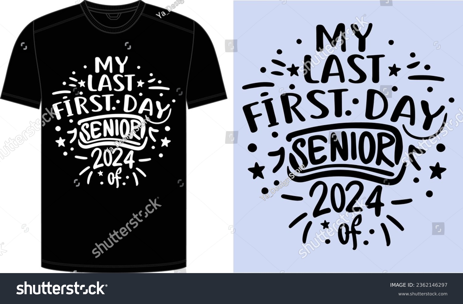 2024 Senior Class Back To School First Day Of Royalty Free Stock   Avopix 2362146297 