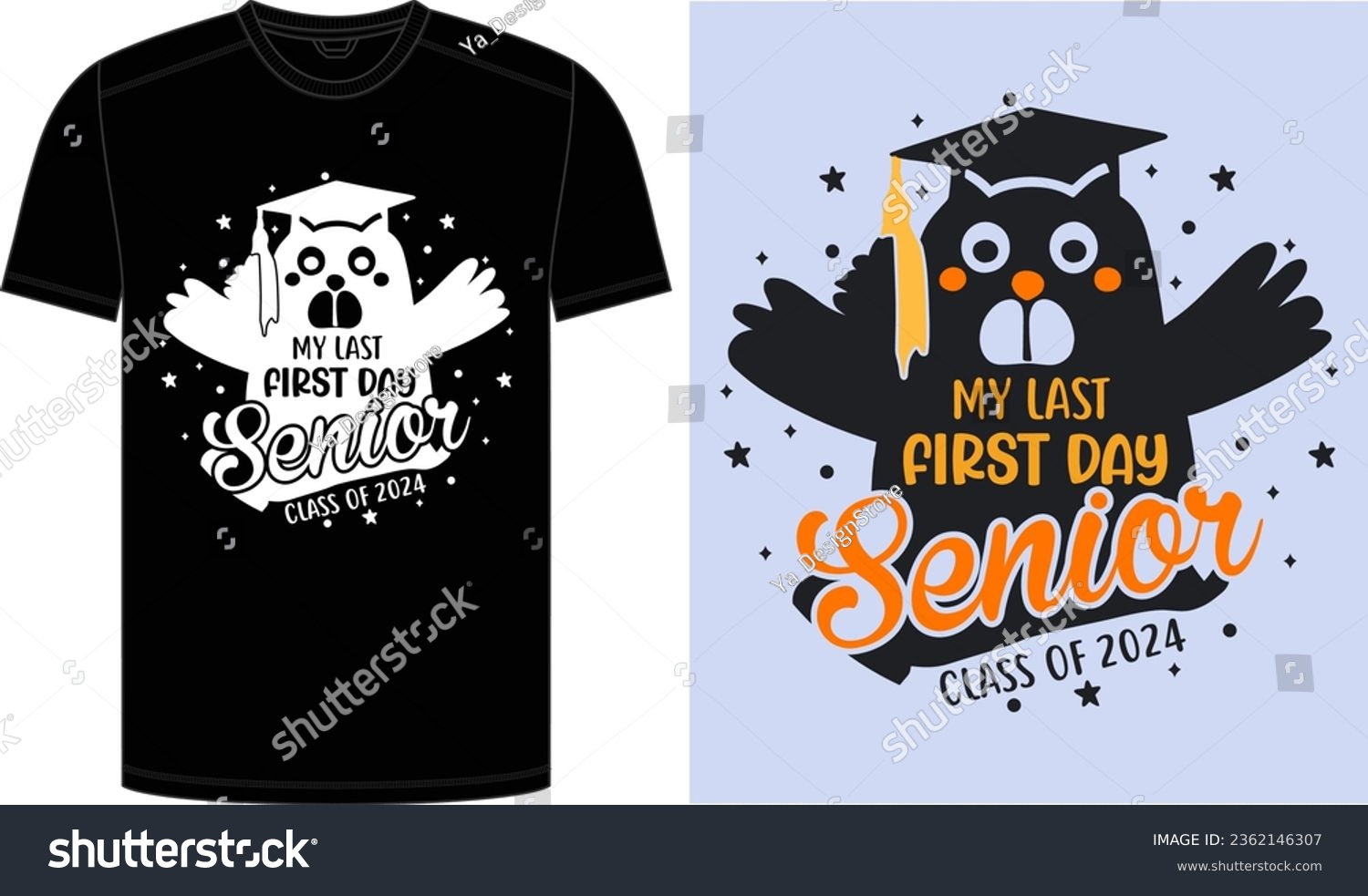 2024 Senior Class Back To School First Day Of Royalty Free Stock   Avopix 2362146307 