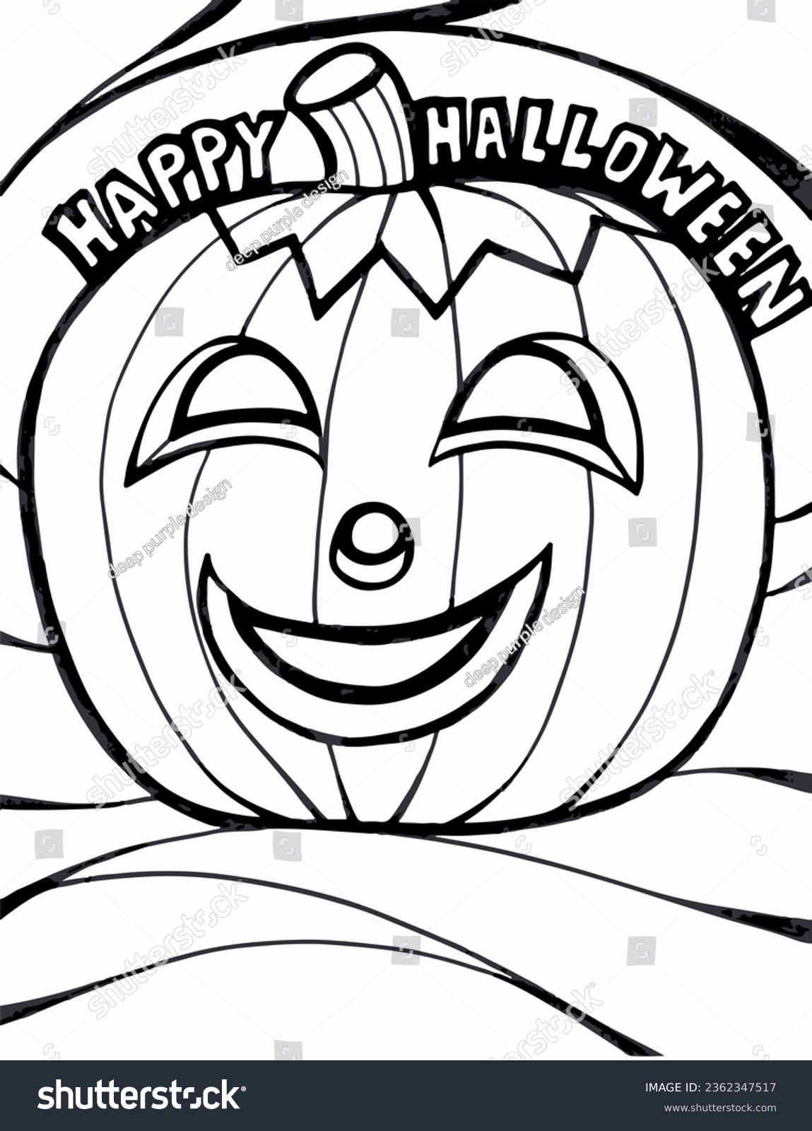 Halloween Coloring Pages Activity Sheet, Pumpkin - Royalty Free Stock ...