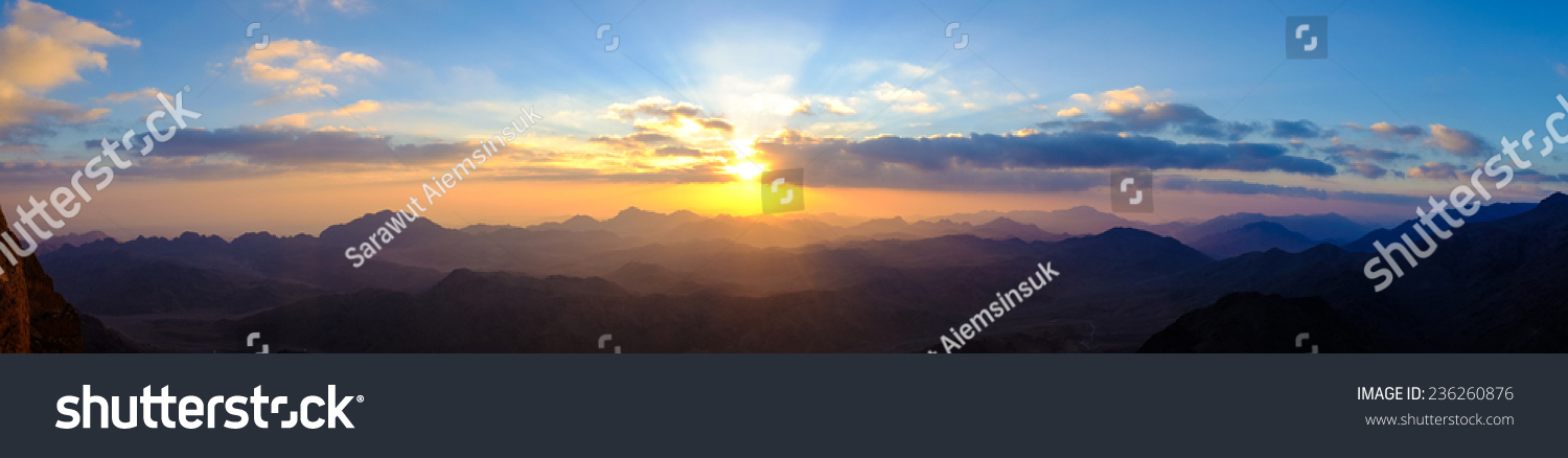 Amazing Sunrise at Moses (Sinai) Mountain #236260876