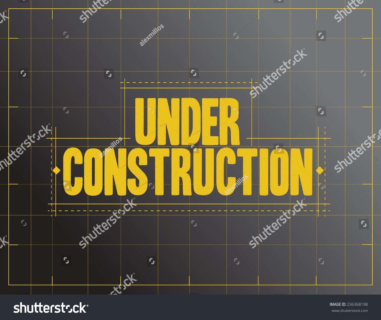 under construction sign illustration design over - Royalty Free Stock ...