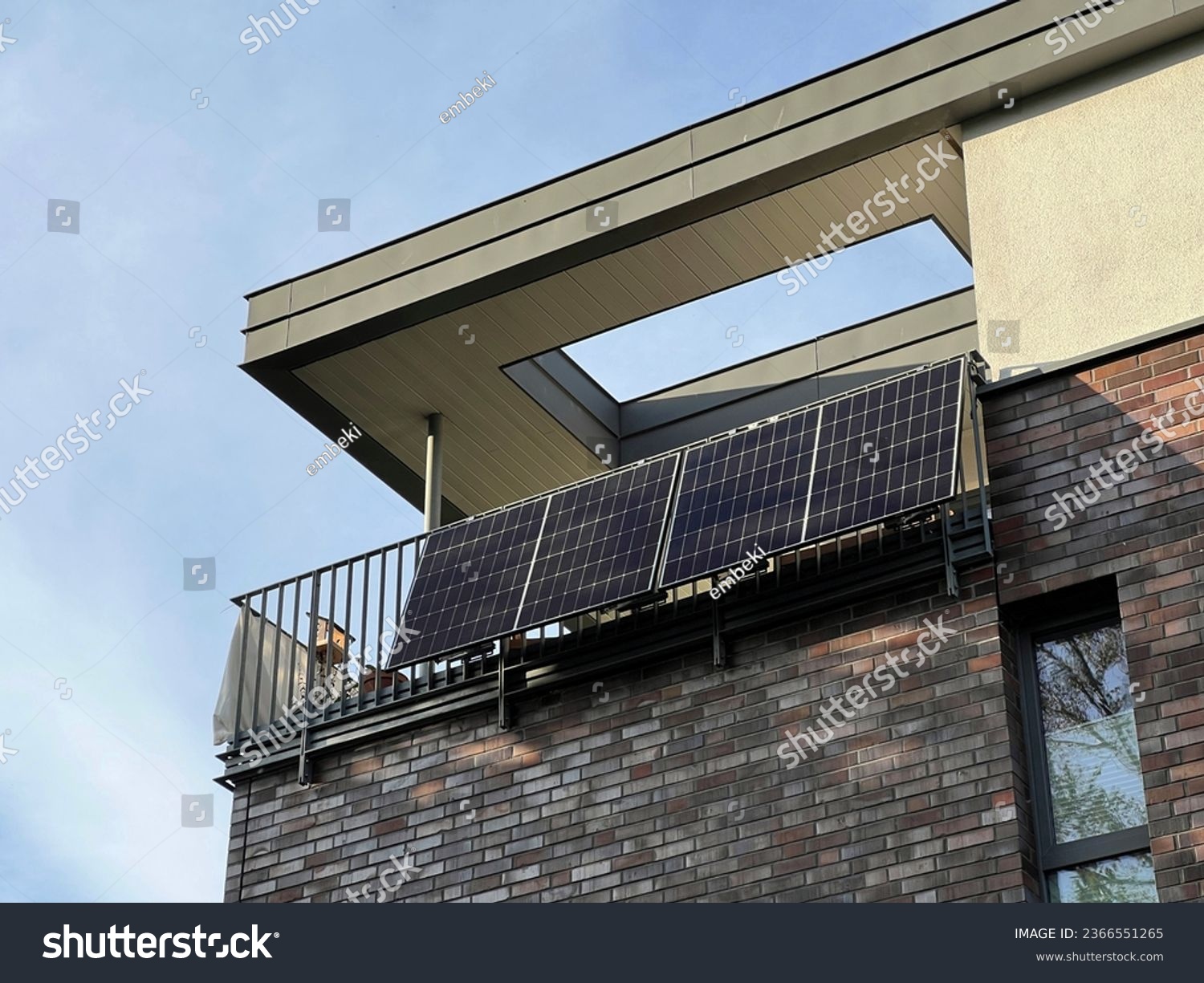 balcony power plant at modern house #2366551265