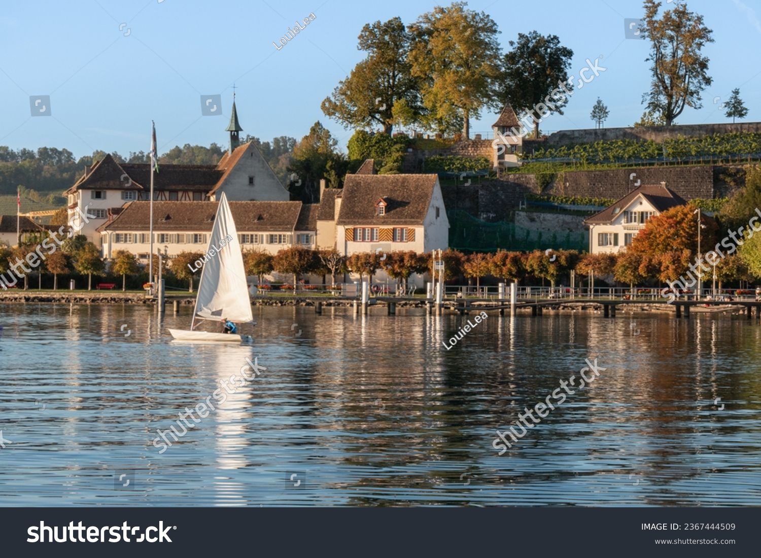 Sailing on the shoures of the Zurich Lake, Rapperswil, St Gallen, Switzerland #2367444509
