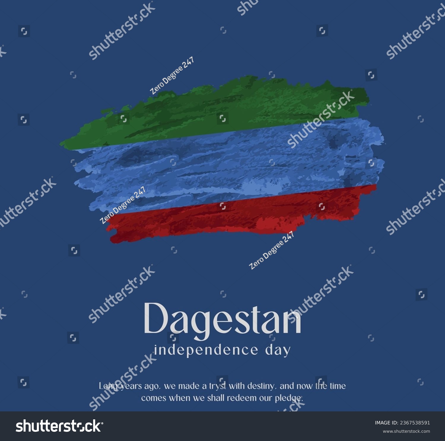 Dagestan Flag Made of Glitter Sparkle Brush Paint Vector, Celebrating Dagestan Independence Day. #2367538591