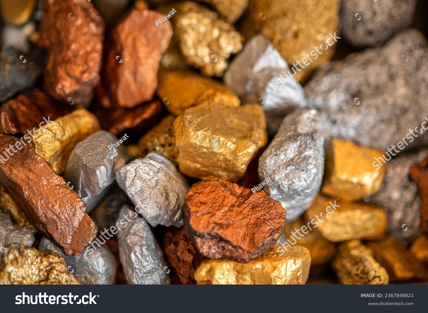 lump of pure gold silver and copper ore #2367848821
