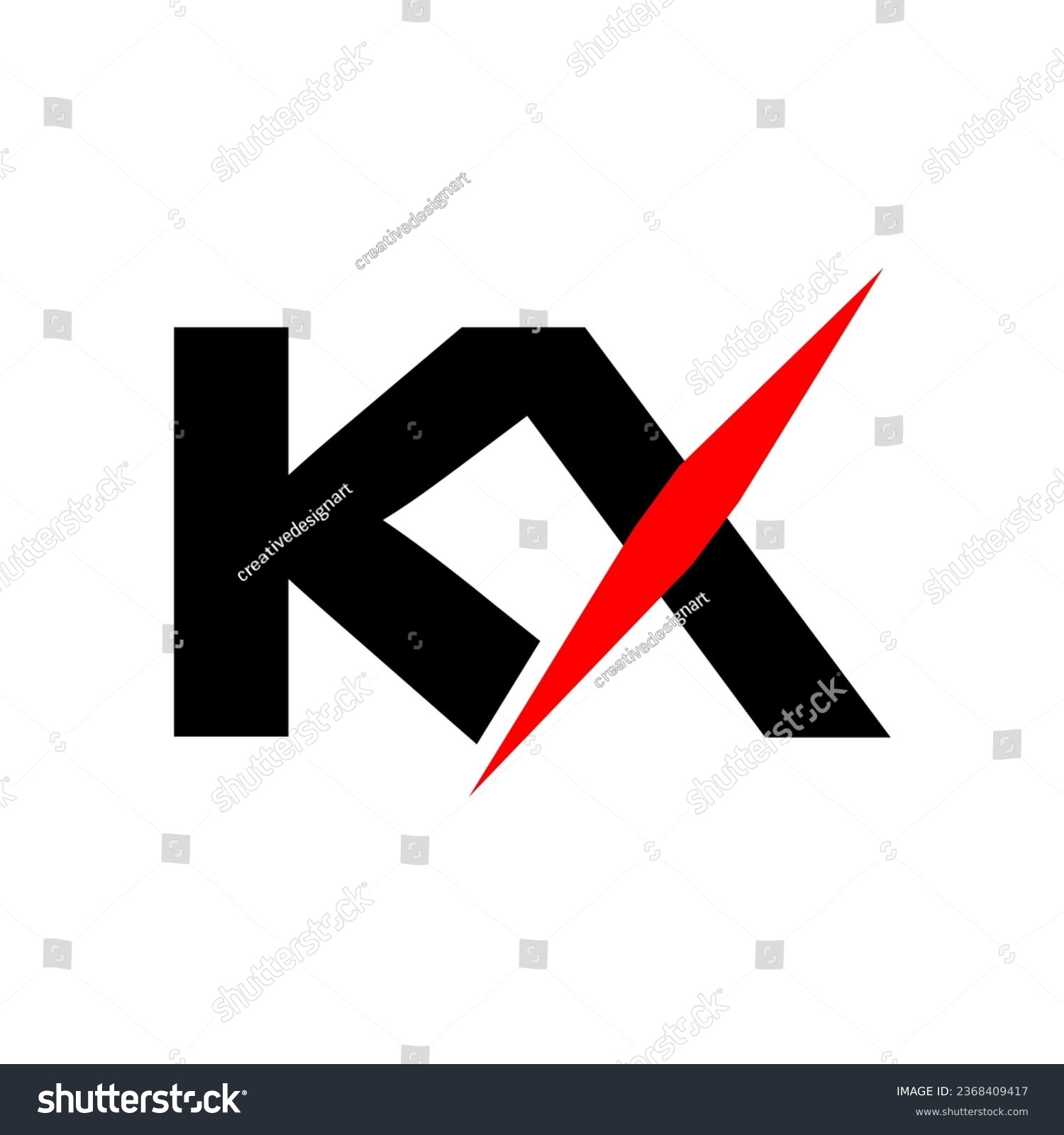 Kx K X Letter Logo Design Alphabet Letters Royalty Free Stock Vector 2368409417