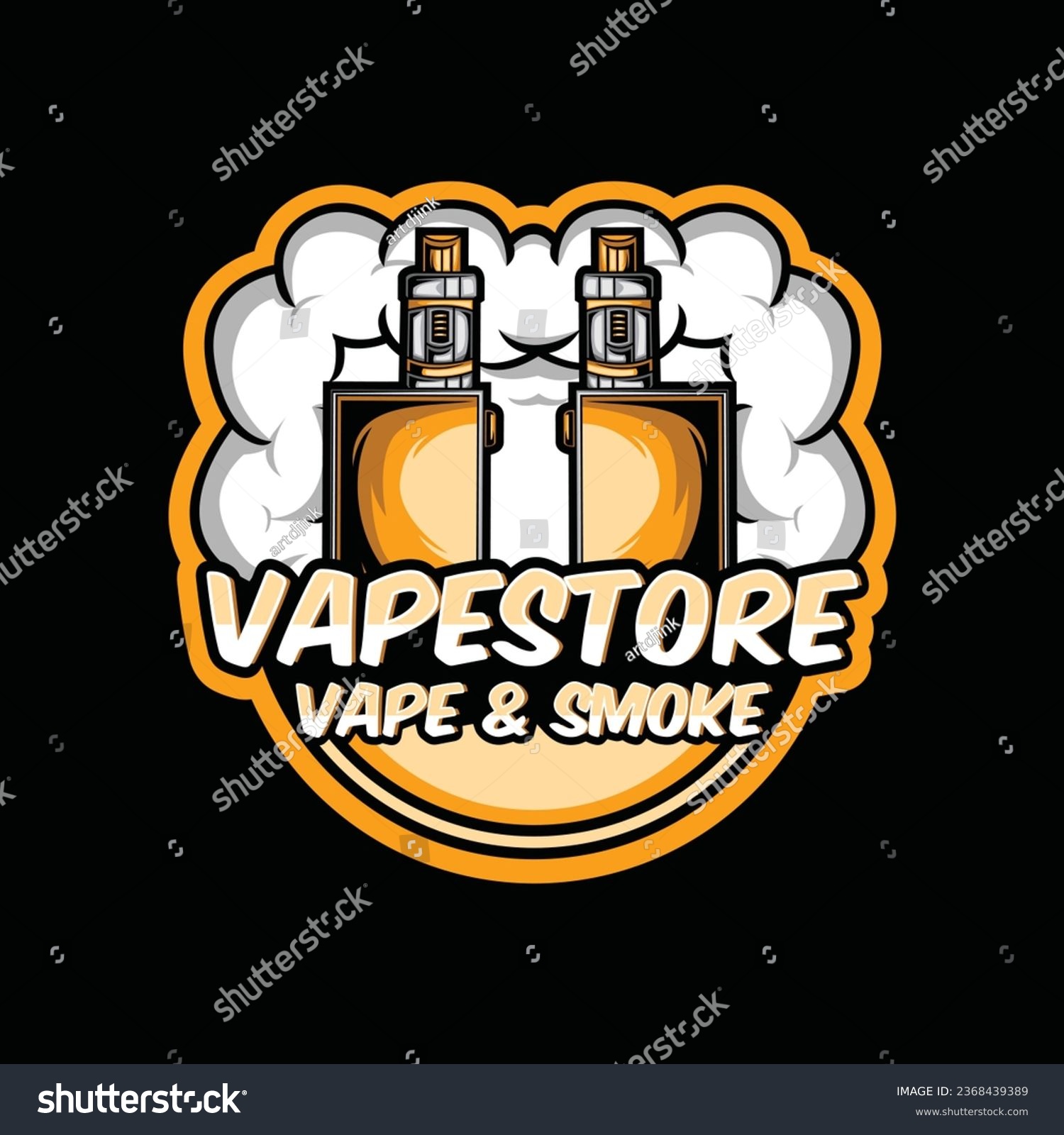 Vape Store logo Design vector graphic - Royalty Free Stock Vector ...