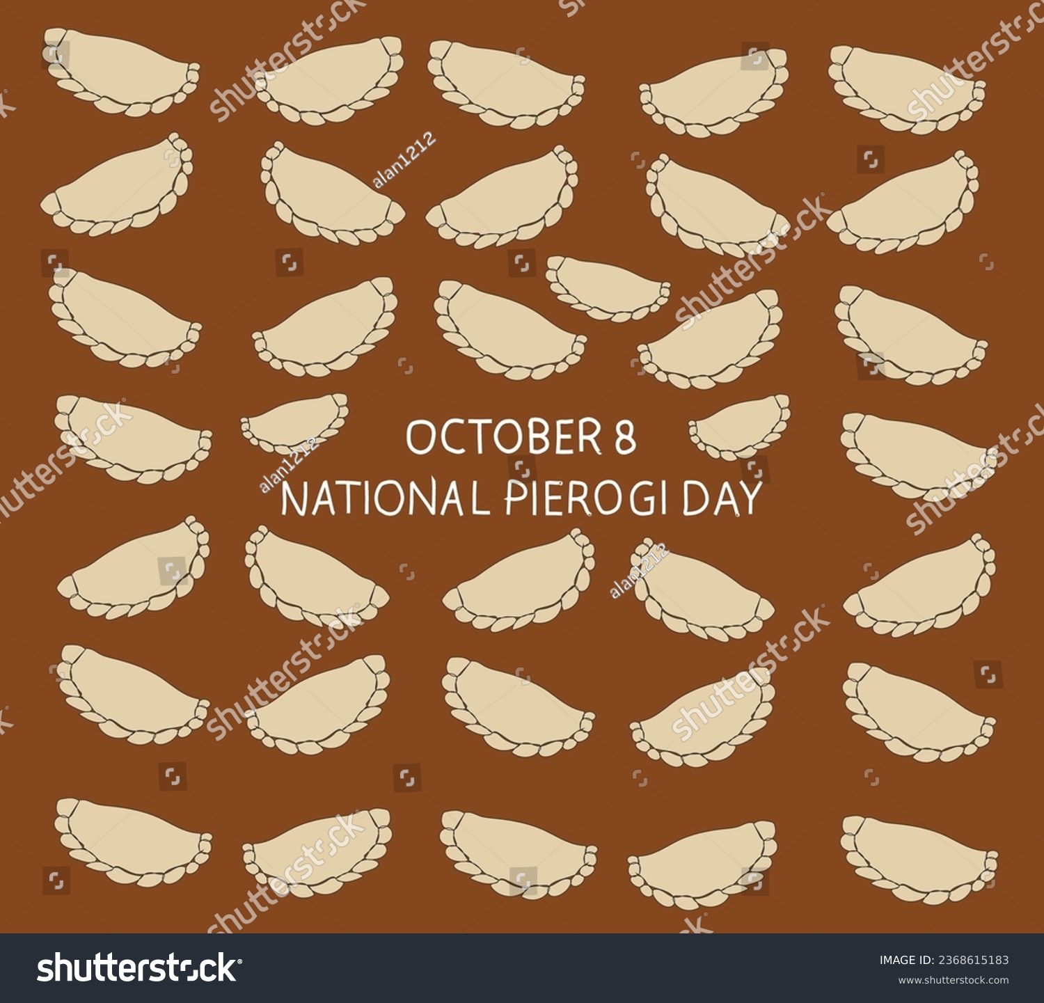 8 october is national pierogi day, pierogi day - Royalty Free Stock ...