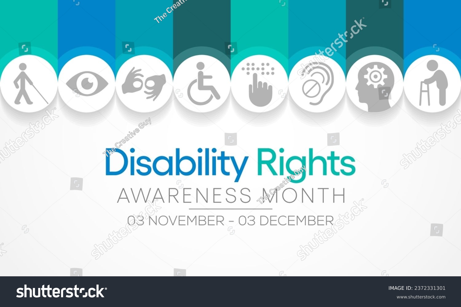 Disability Rights awareness month is observed - Royalty Free Stock ...