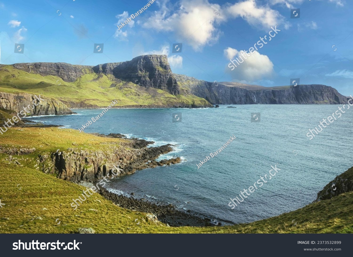 Isle of Skye is the largest island in the Inner Hebrides. It lies just off the west coast of mainland Scotland in the Atlantic Ocean.
Beautiful solitude in a quiet atmosphere without people. #2373532899