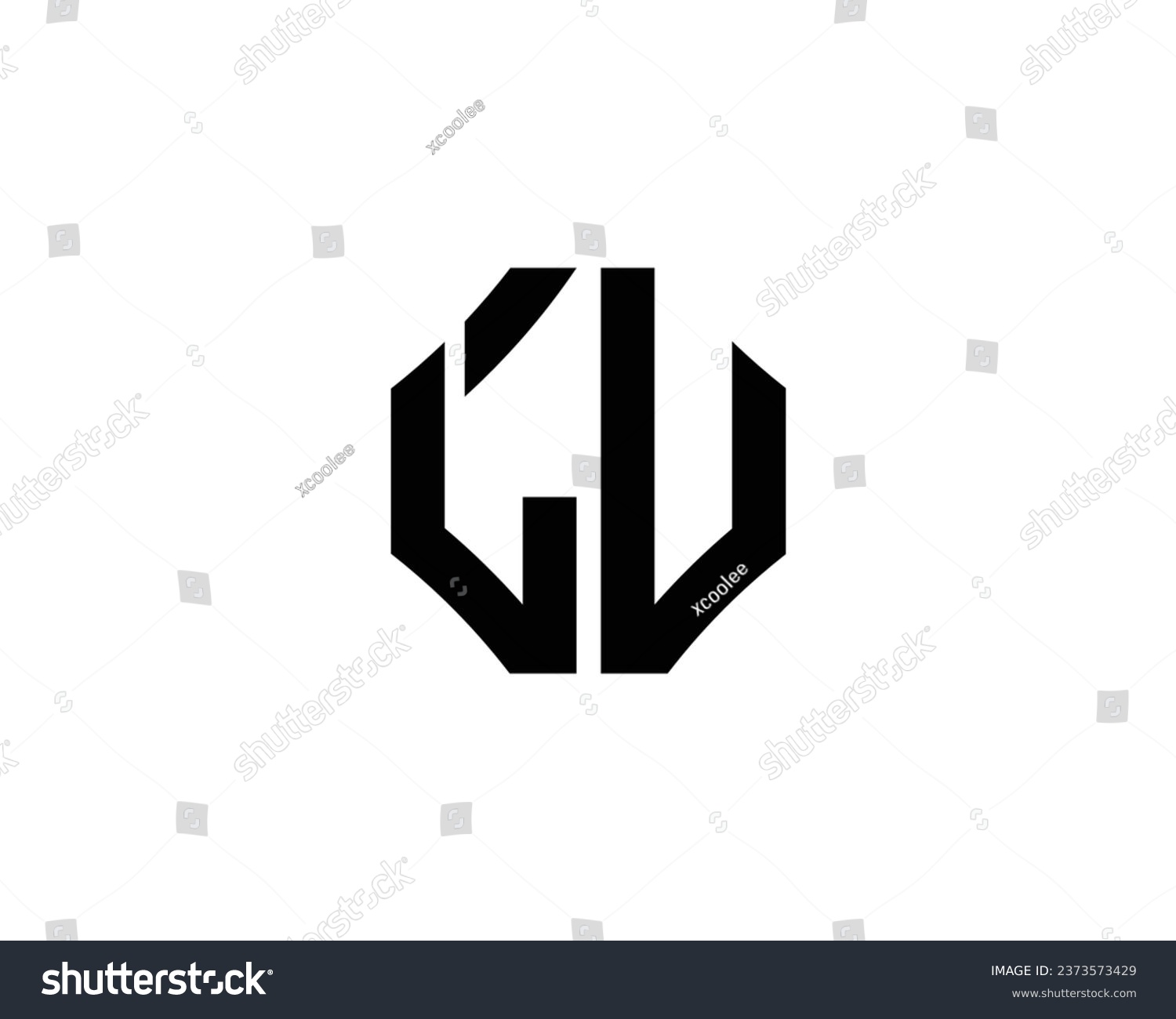 LU logo design vector template - Royalty Free Stock Vector 2373573429 ...