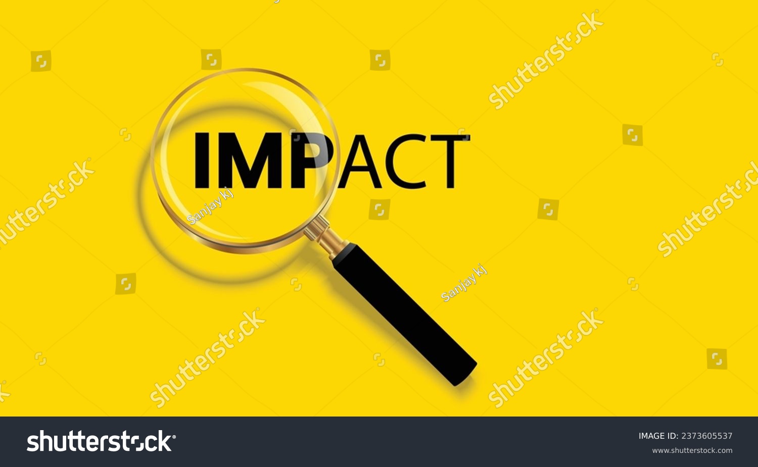 Vector creative illustration of Impact word - Royalty Free Stock Vector ...