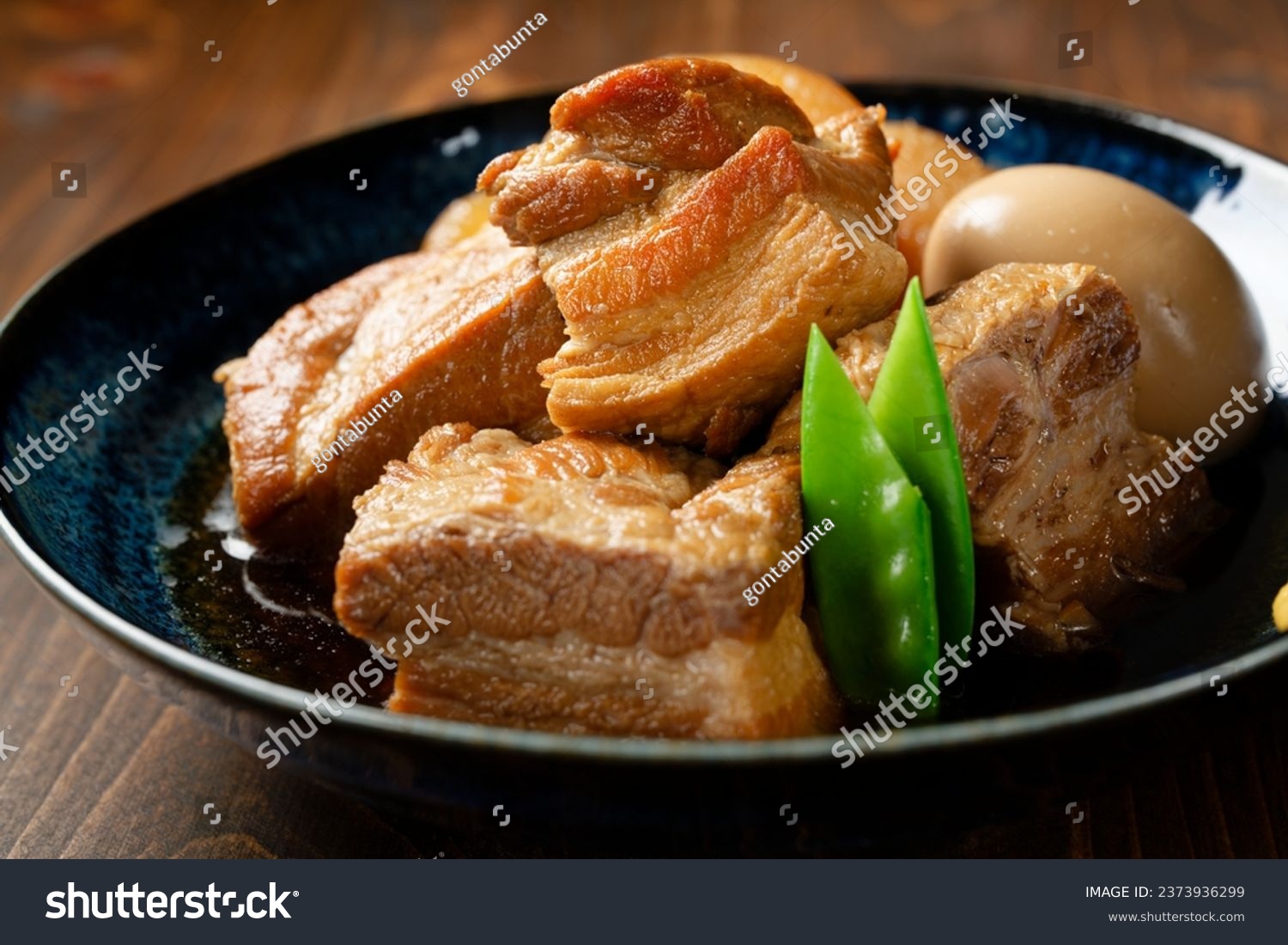 kakuni. Japanese braised pork belly #2373936299
